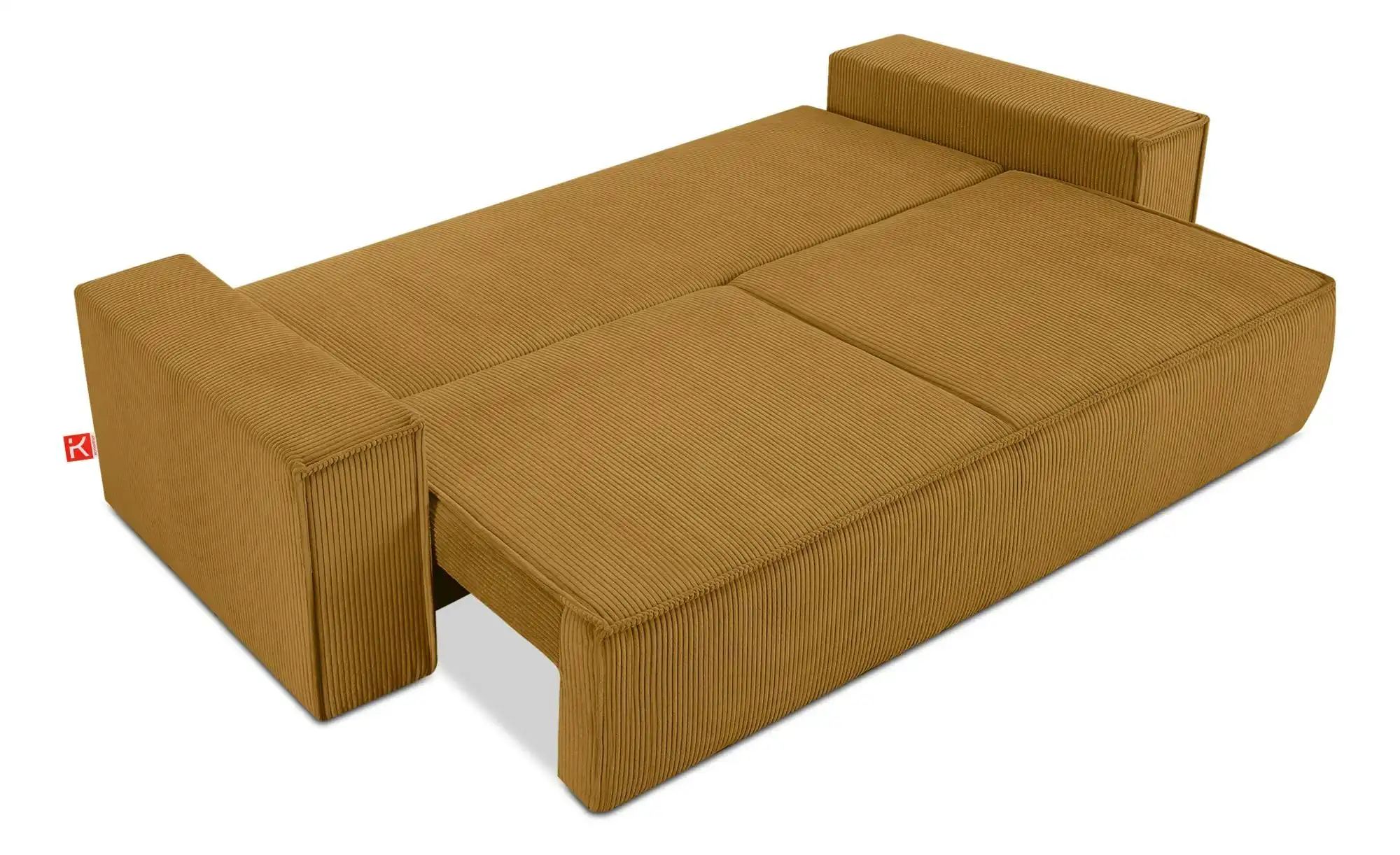 KONSIMO Einzelsofa  Napi ¦ gelb ¦ Maße (cm): B: 244 H: 89 Polstermöbel > So günstig online kaufen