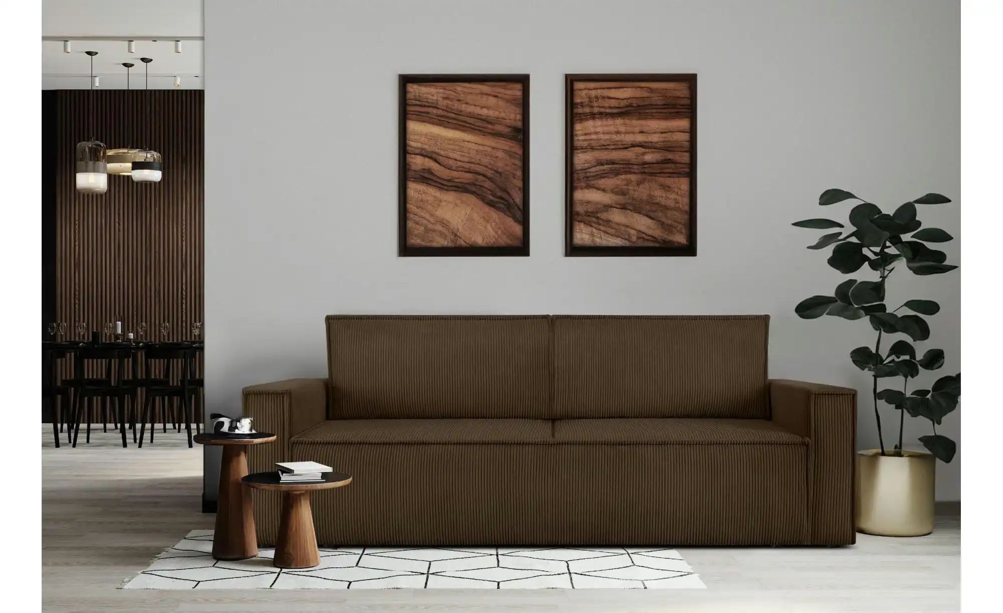 Thumbnail - KONSIMO Einzelsofa  Napi ¦ braun ¦ Maße (cm): B: 228 H: 89 Polstermöbel > Sofas > 3-Sitzer - Höffner