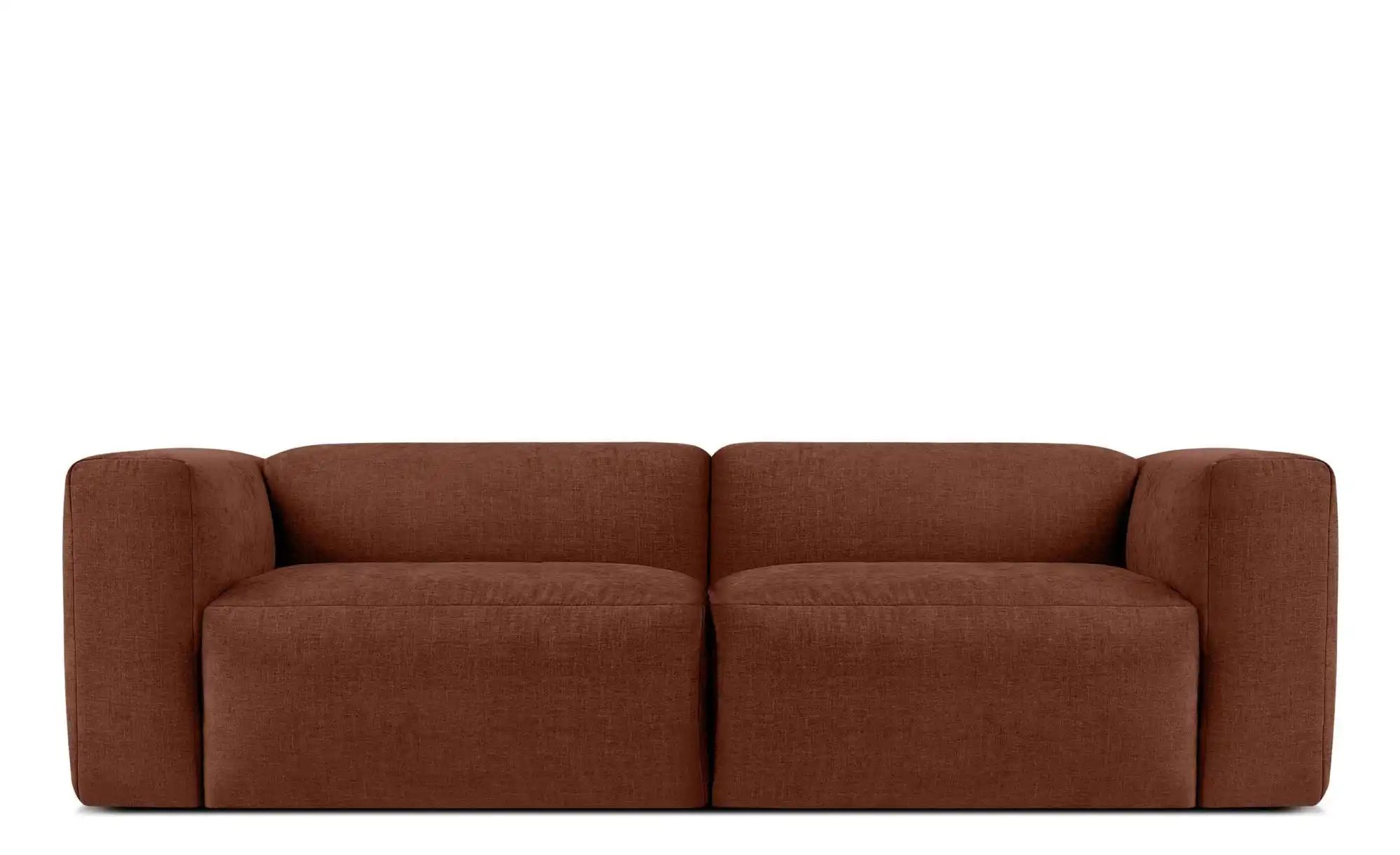 KONSIMO Einzelsofa  Buffo ¦ orange ¦ Maße (cm): B: 250 H: 73 Polstermöbel > günstig online kaufen