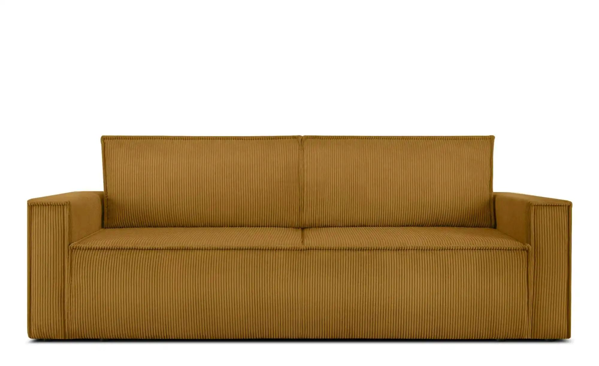KONSIMO Einzelsofa  Napi ¦ gelb ¦ Maße (cm): B: 244 H: 89 Polstermöbel > So günstig online kaufen