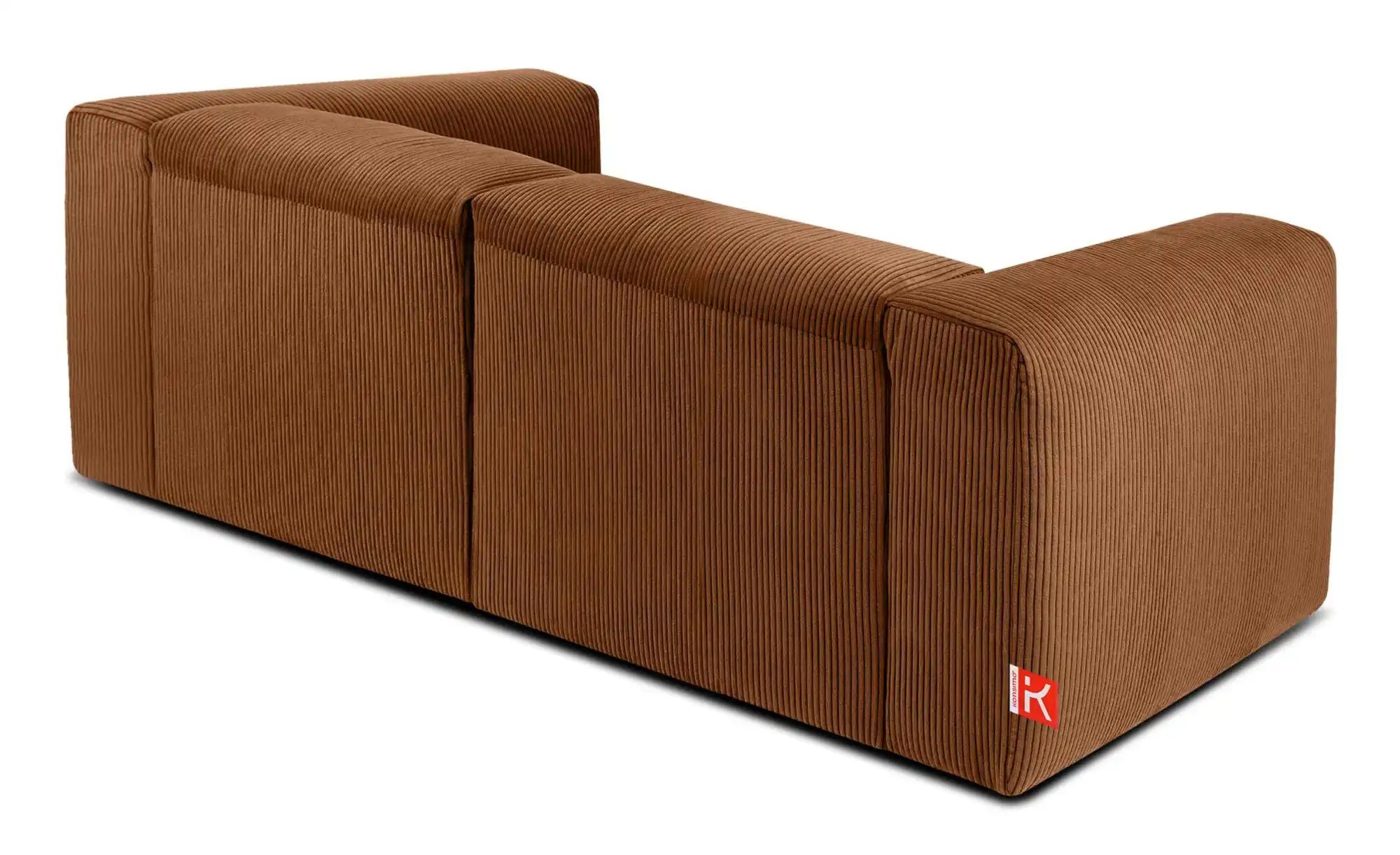 KONSIMO Einzelsofa  Buffo ¦ orange ¦ Maße (cm): B: 210 H: 73 Polstermöbel > günstig online kaufen