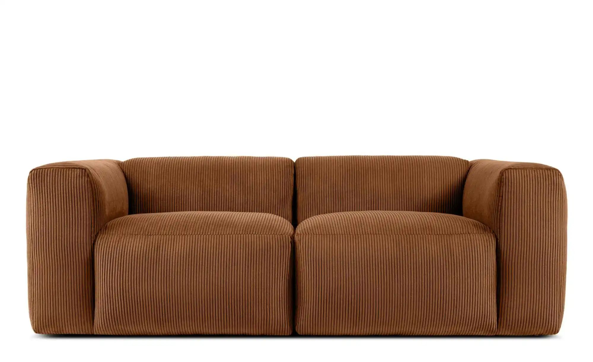 KONSIMO Einzelsofa  Buffo ¦ orange ¦ Maße (cm): B: 210 H: 73 Polstermöbel > günstig online kaufen