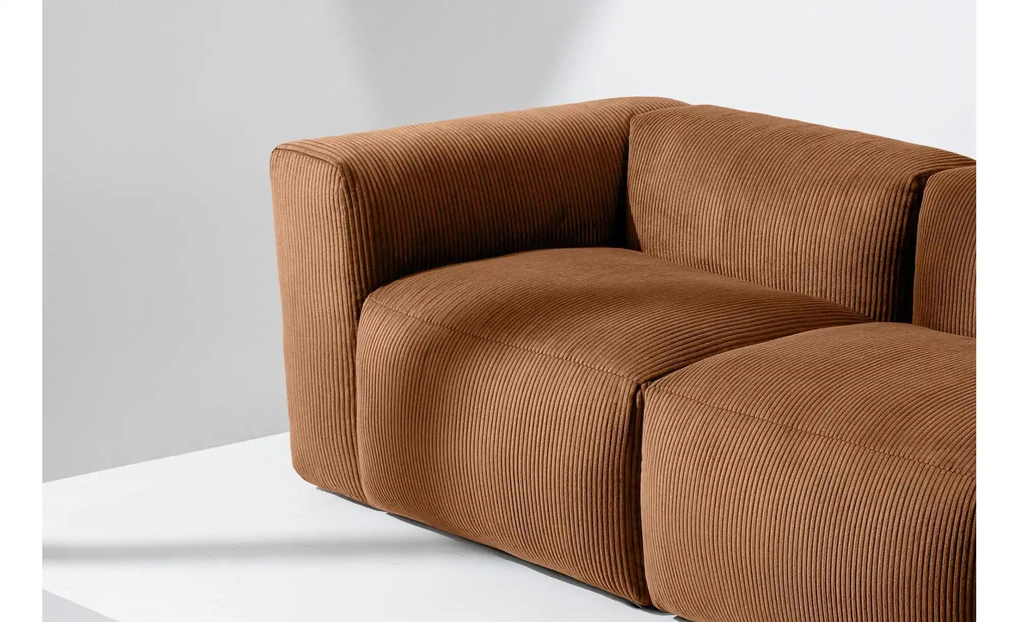 Thumbnail - KONSIMO Einzelsofa  Buffo ¦ orange ¦ Maße (cm): B: 210 H: 73 Polstermöbel > Sofas > 3-Sitzer - Höffner