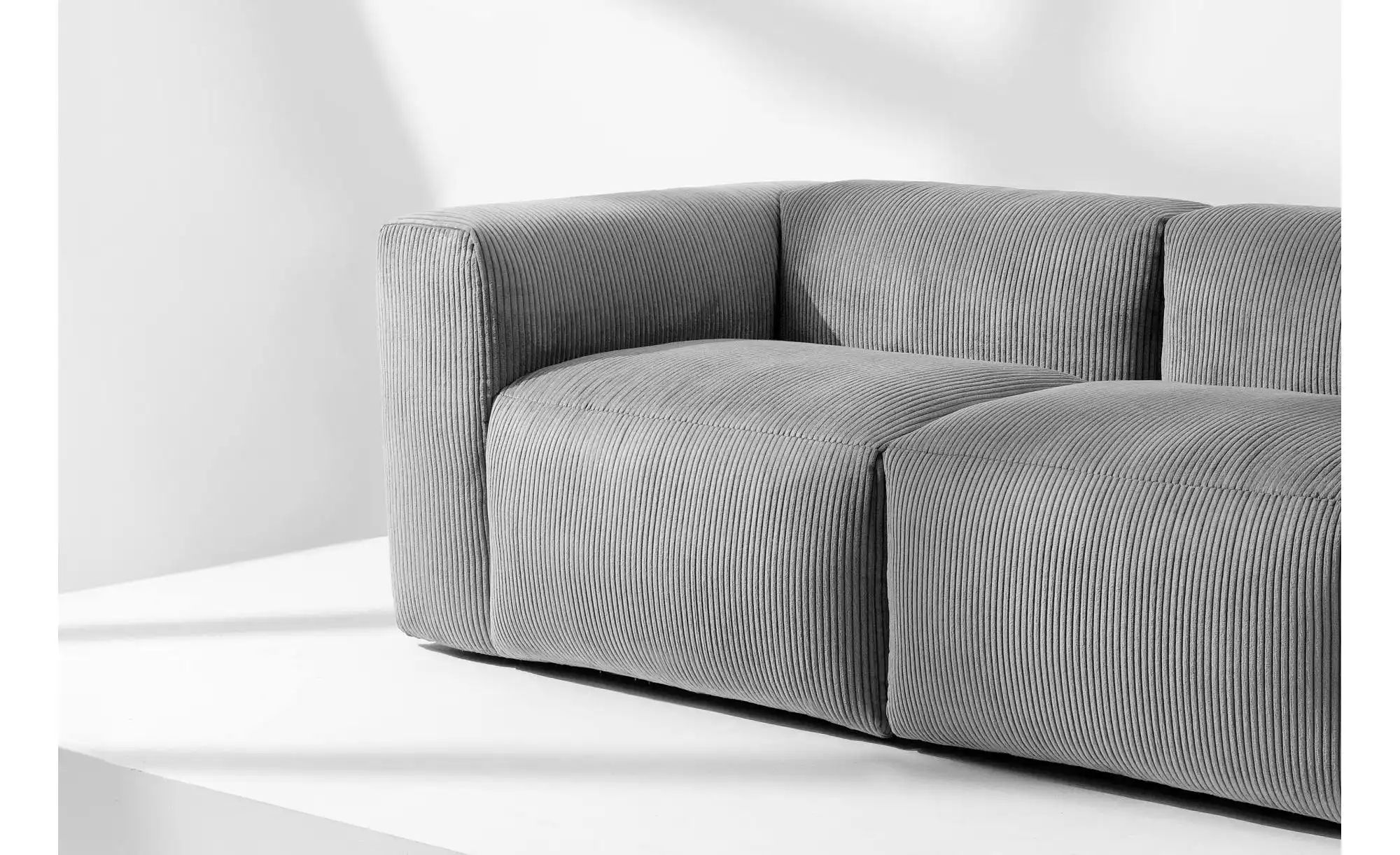 Thumbnail - KONSIMO Einzelsofa  Buffo ¦ grau ¦ Maße (cm): B: 210 H: 73 Polstermöbel > Sofas > 3-Sitzer - Höffner