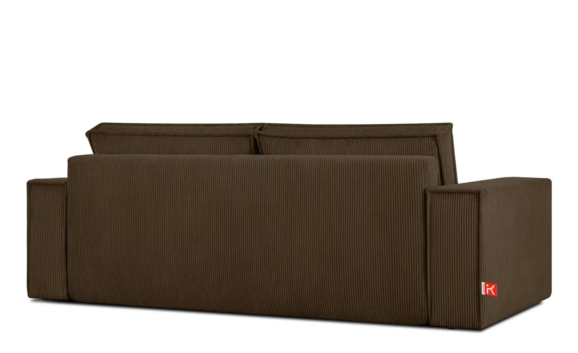 Thumbnail - KONSIMO Einzelsofa Napi ¦ braun ¦ Maße (cm): B: 244 H: 89 Polstermöbel > Sofas > 3-Sitzer - Höffner