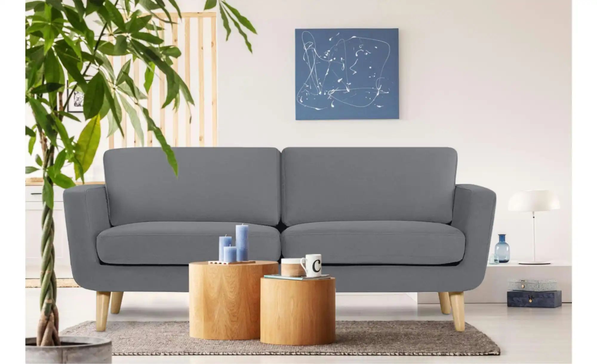 Thumbnail - KONSIMO Einzelsofa  Tagio ¦ grau ¦ Maße (cm): B: 190 H: 80 Polstermöbel > Sofas > 3-Sitzer - Höffner