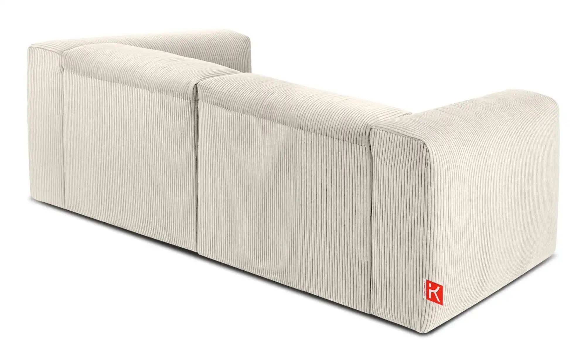 KONSIMO Einzelsofa  Buffo ¦ creme ¦ Maße (cm): B: 210 H: 73 Polstermöbel > günstig online kaufen