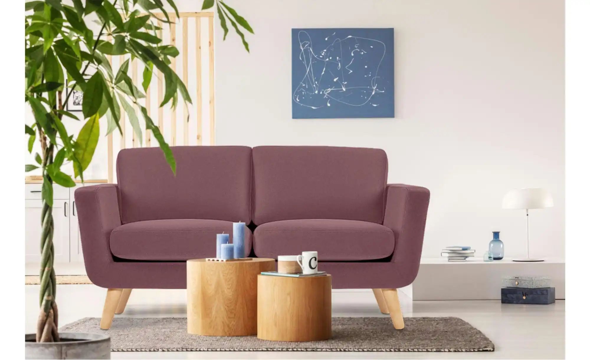 KONSIMO Einzelsofa  Tagio ¦ rosa/pink ¦ Maße (cm): B: 154 H: 80 Polstermöbe günstig online kaufen