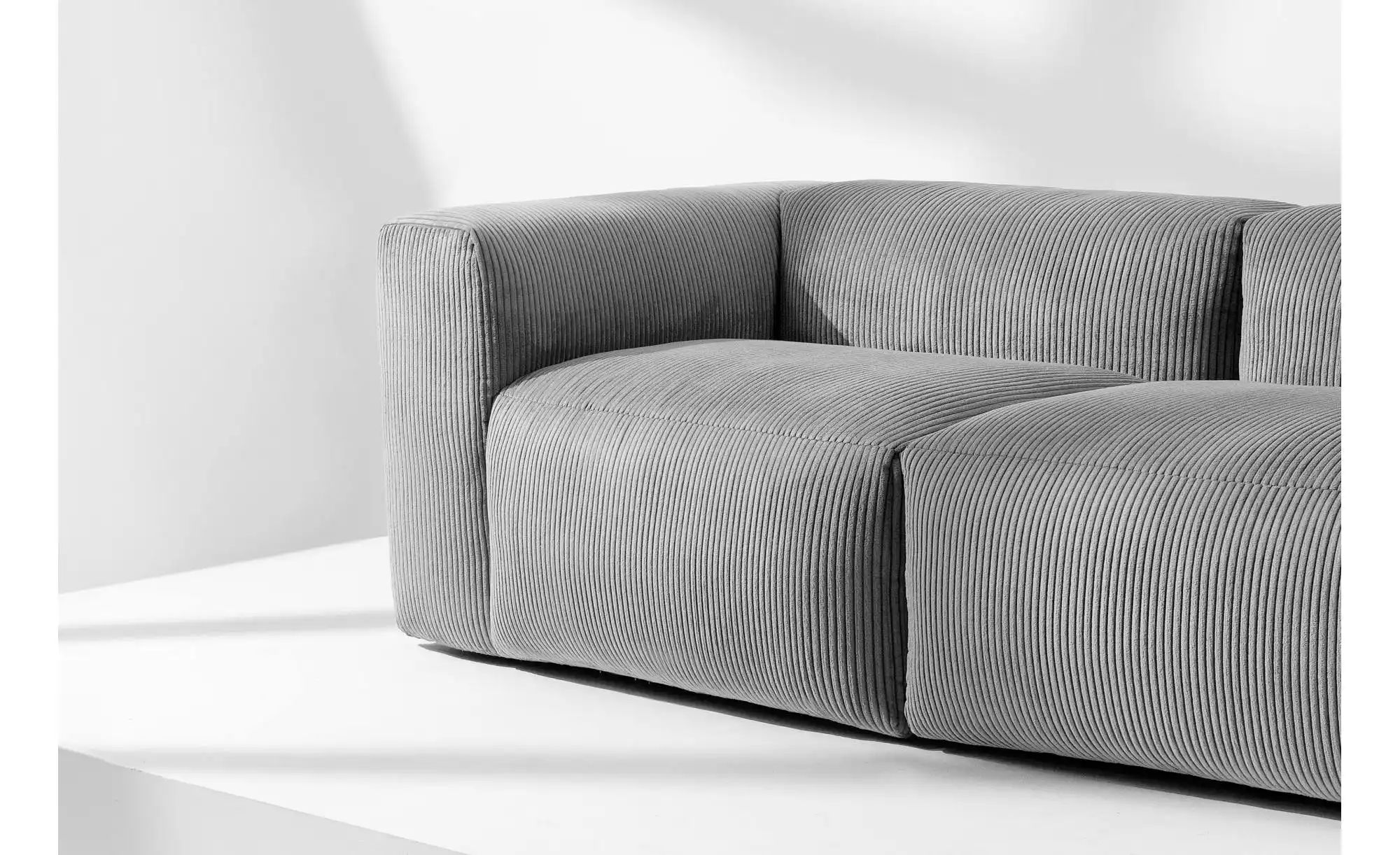 KONSIMO Einzelsofa  Buffo ¦ grau ¦ Maße (cm): B: 250 H: 73 Polstermöbel > S günstig online kaufen