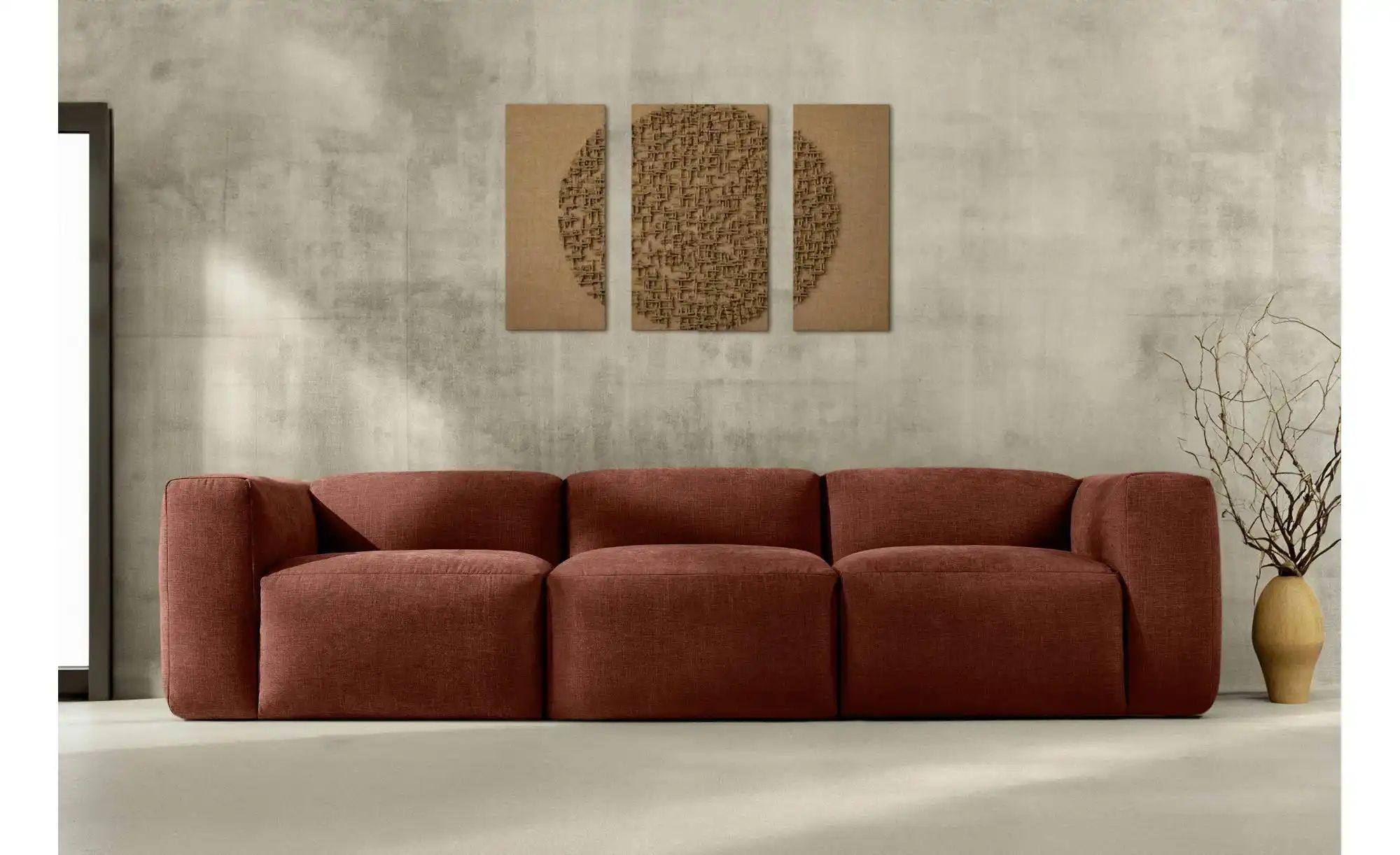 KONSIMO Einzelsofa  Buffo ¦ orange ¦ Maße (cm): B: 290 H: 73 Polstermöbel > günstig online kaufen