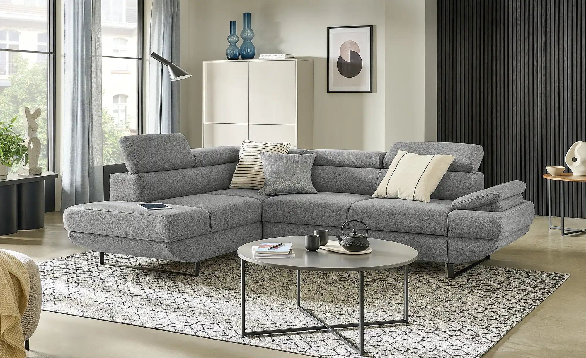 Thumbnail - switch Ecksofa  Gio ¦ grau ¦ Maße (cm): B: 263 H: 88 T: 200.0 Polstermöbel > Sofas > Ecksofas - Höffner