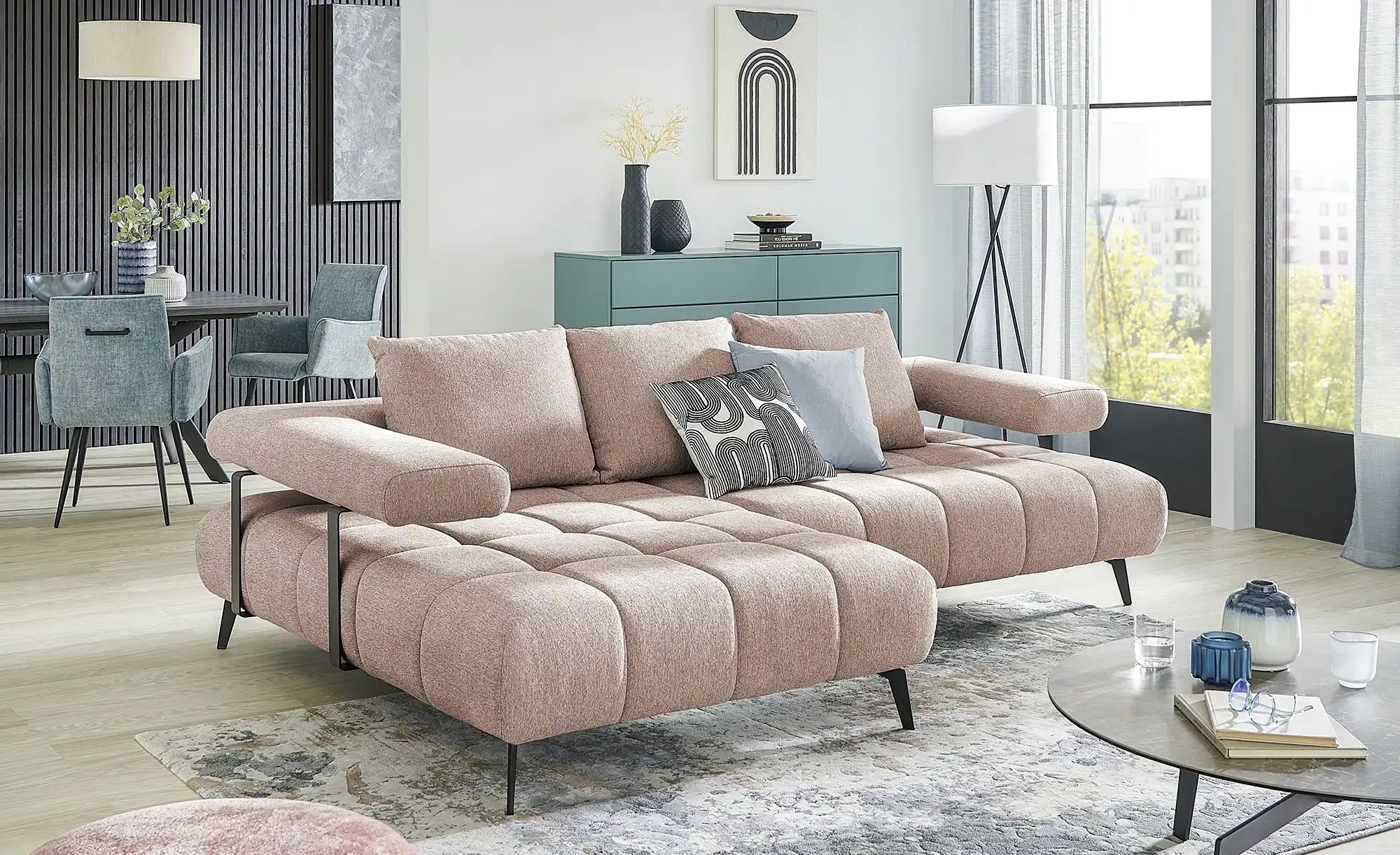 Thumbnail - switch Ecksofa  Magnetic ¦ rosa/pink ¦ Maße (cm): B: 266 H: 68,5 T: 180.0 Polstermöbel > Sofas > Ecksofas - Höffner
