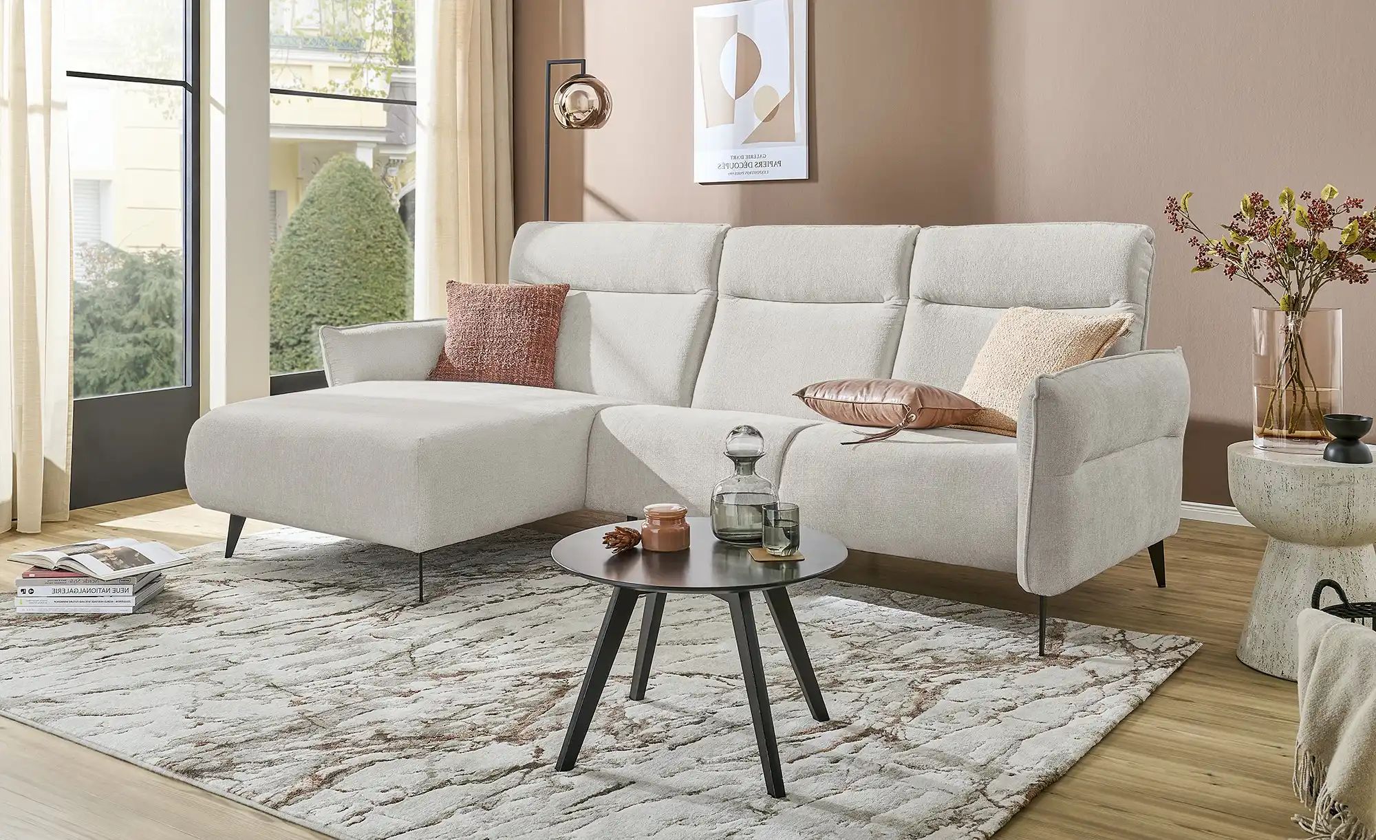 switch Ecksofa  Stelvio ¦ creme ¦ Maße (cm): B: 286 H: 103 Polstermöbel > S günstig online kaufen