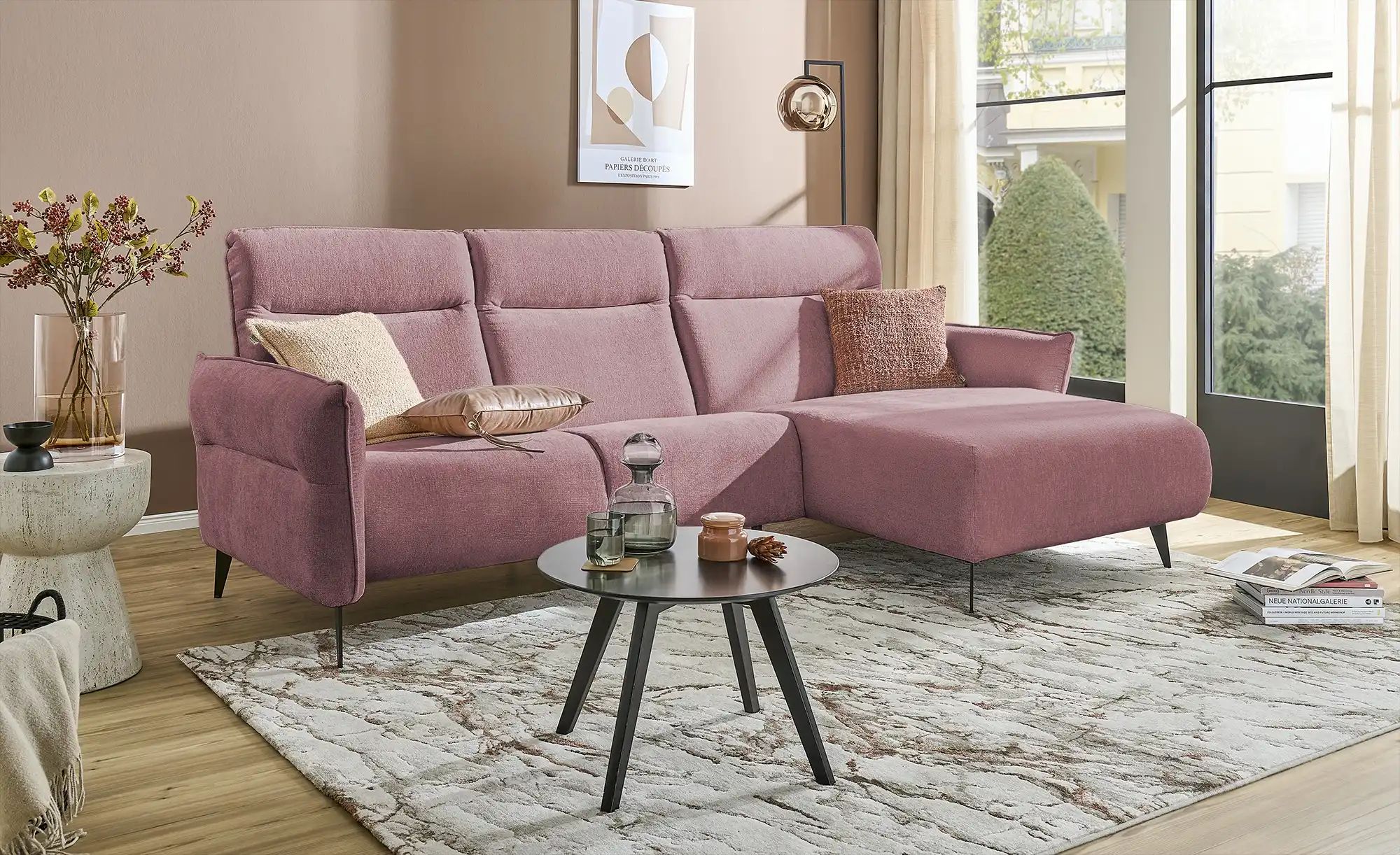 switch Ecksofa  Stelvio ¦ rosa/pink ¦ Maße (cm): B: 286 H: 103 Polstermöbel günstig online kaufen