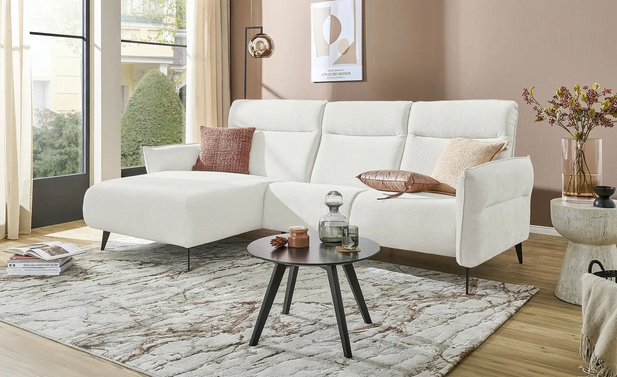 switch Ecksofa  Stelvio ¦ creme ¦ Maße (cm): B: 286 H: 103 Polstermöbel > S günstig online kaufen
