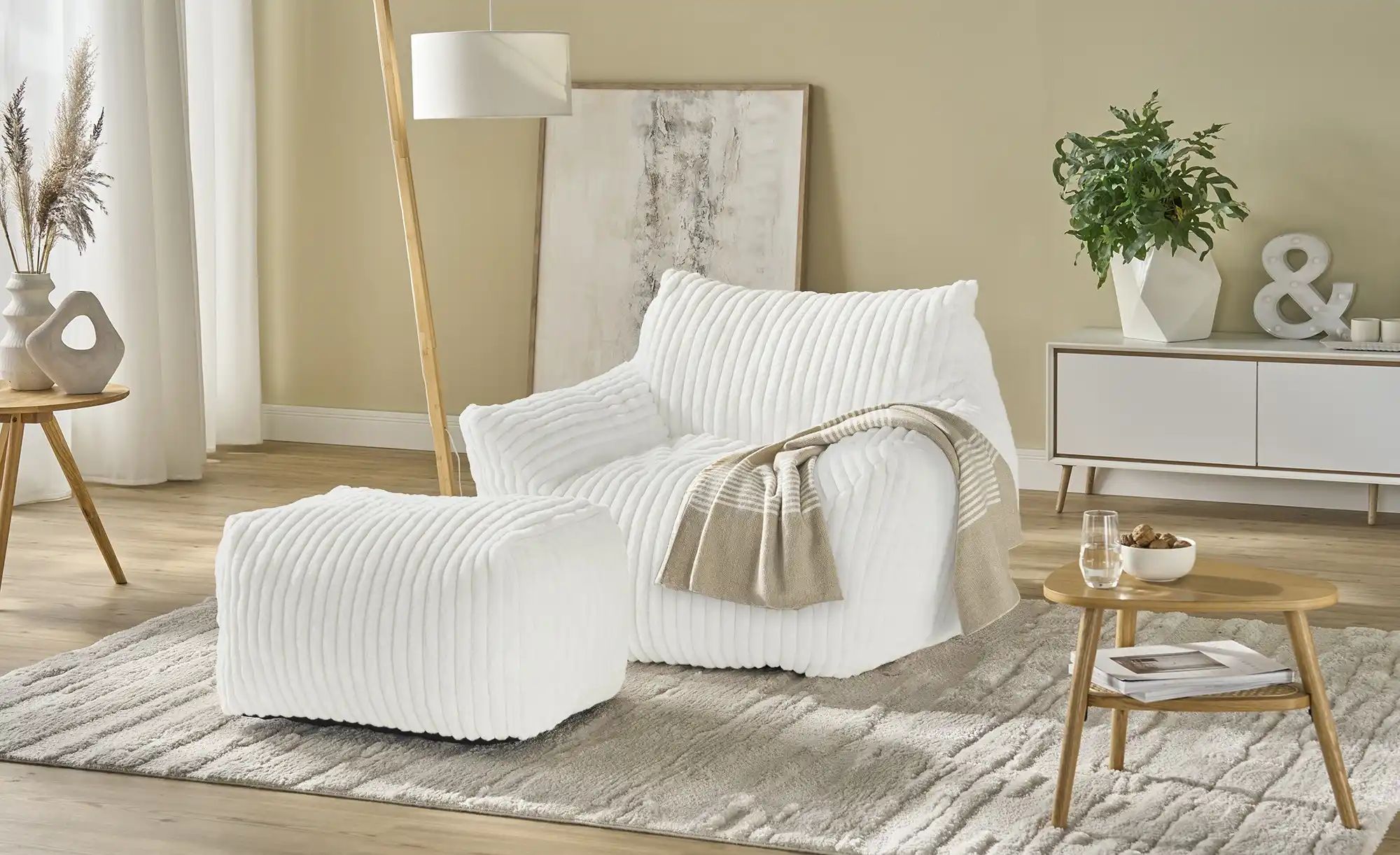 Thumbnail - Sessel vakuumiert Sashenka ¦ weiß ¦ Maße (cm): B: 116 H: 75 T: 110.0 Polstermöbel > Sessel > Polstersessel - Höffner