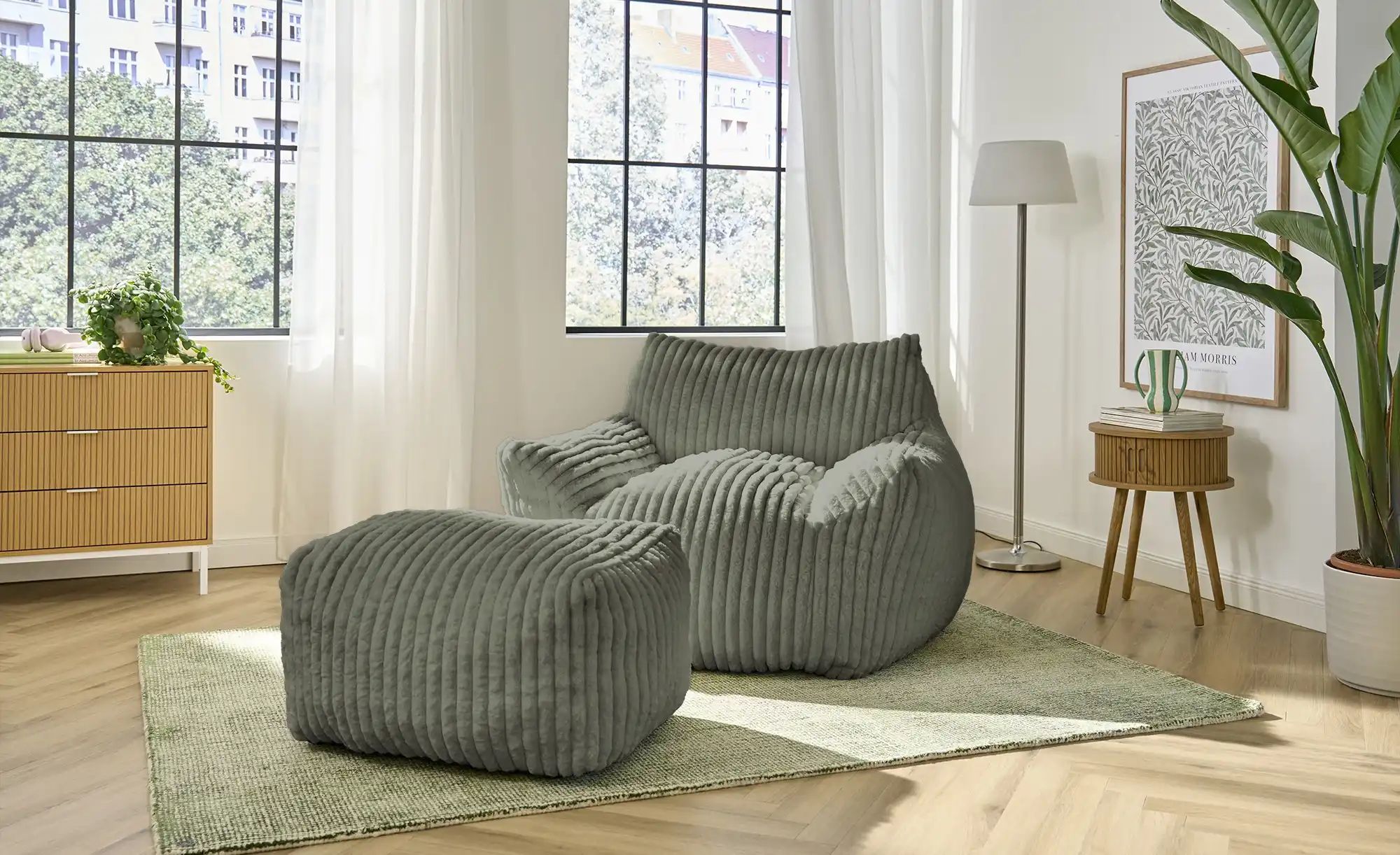 Sessel vakuumiert Sashenka ¦ grün ¦ Maße (cm): B: 116 H: 75 T: 110.0 Polste günstig online kaufen