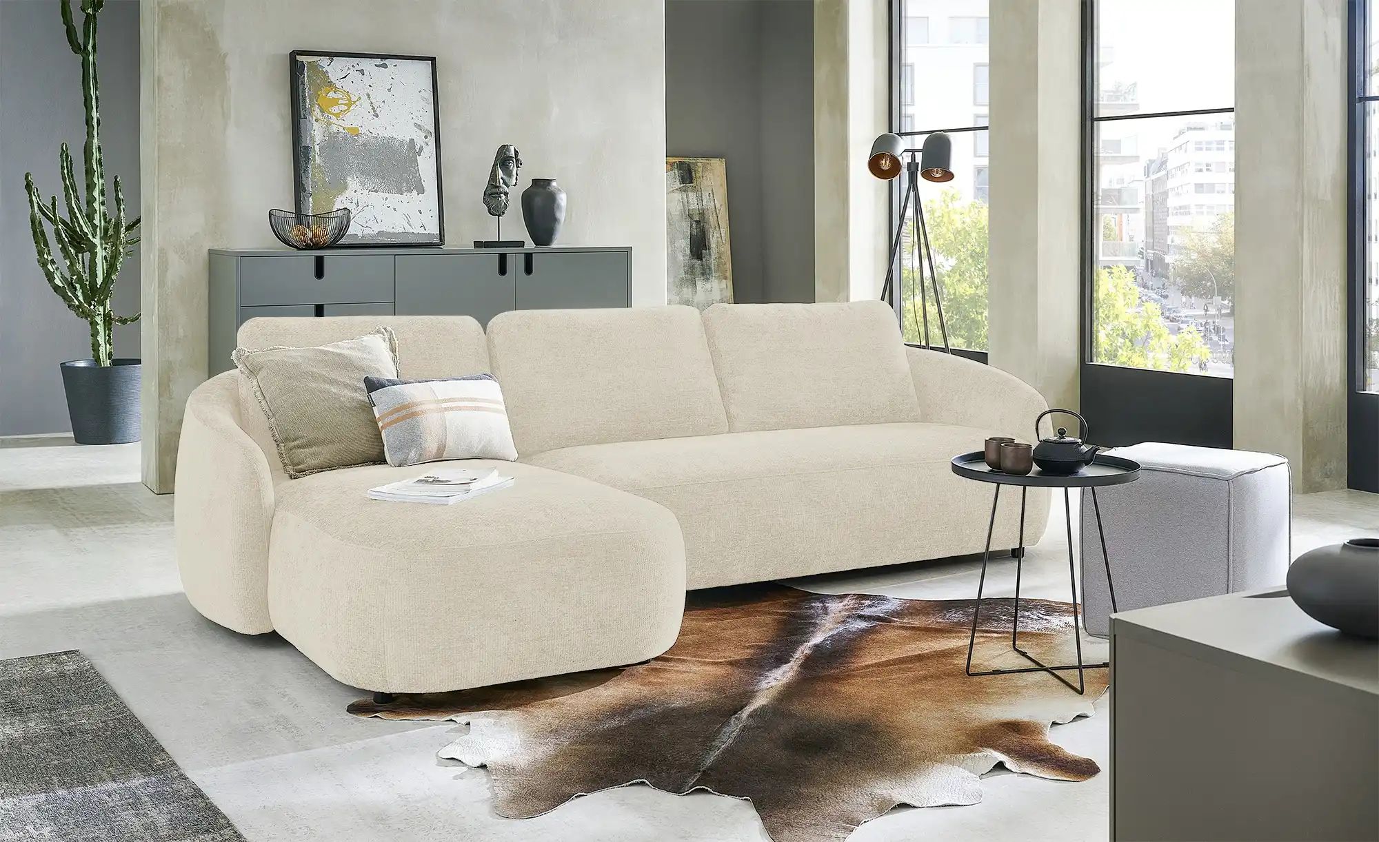 Thumbnail - SOHO Ecksofa  Olbina ¦ beige ¦ Maße (cm): B: 287 H: 80 T: 165.0 Polstermöbel > Sofas > Ecksofas - Höffner