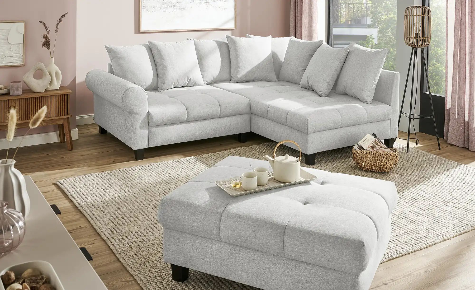 smart Ecksofa  Lunella  ¦ grau ¦ Maße (cm): B: 232 H: 86 T: 190.0 Polstermö günstig online kaufen