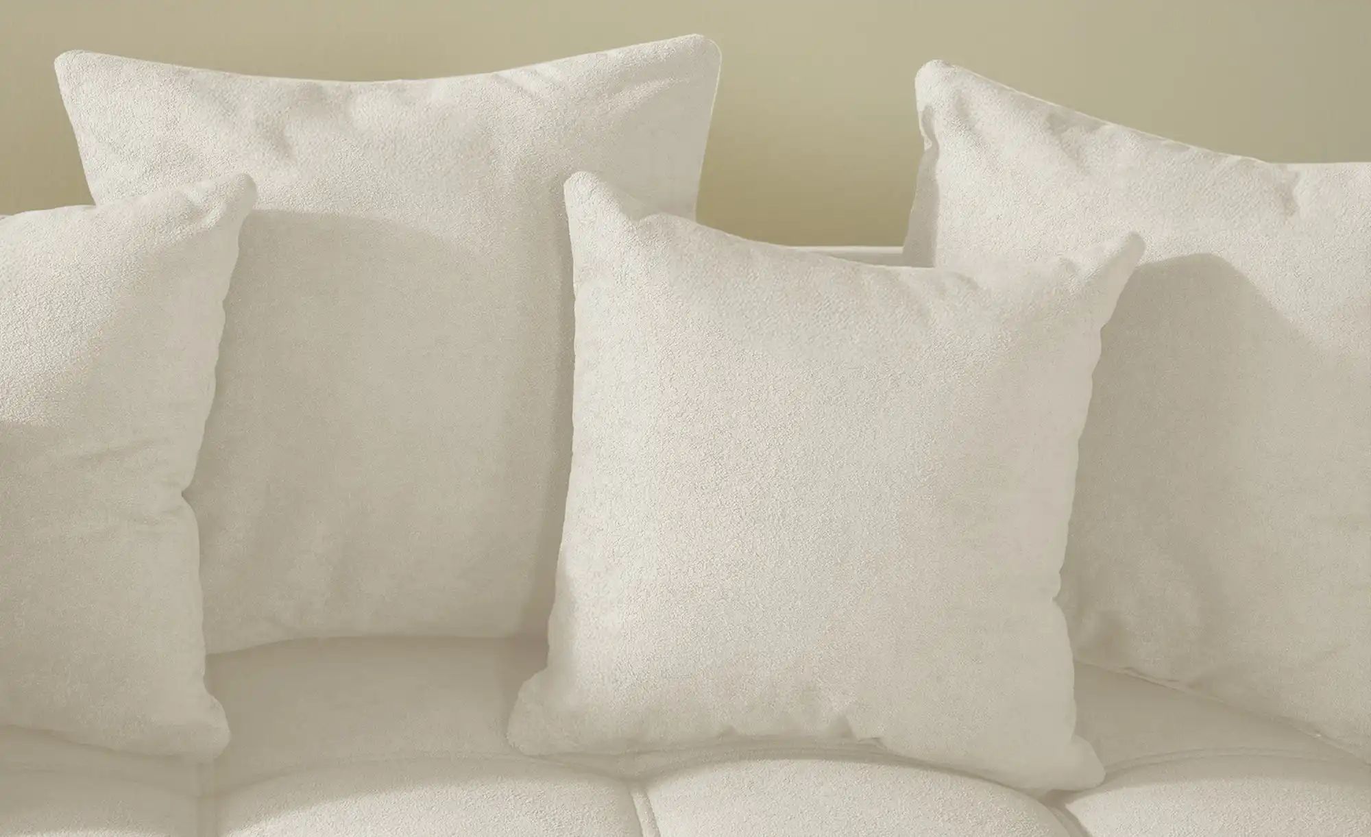 Thumbnail - smart Ecksofa Hanalie ¦ creme ¦ Maße (cm): B: 340 H: 95 T: 226.0 Polstermöbel > Sofas > 3-Sitzer - Höffner