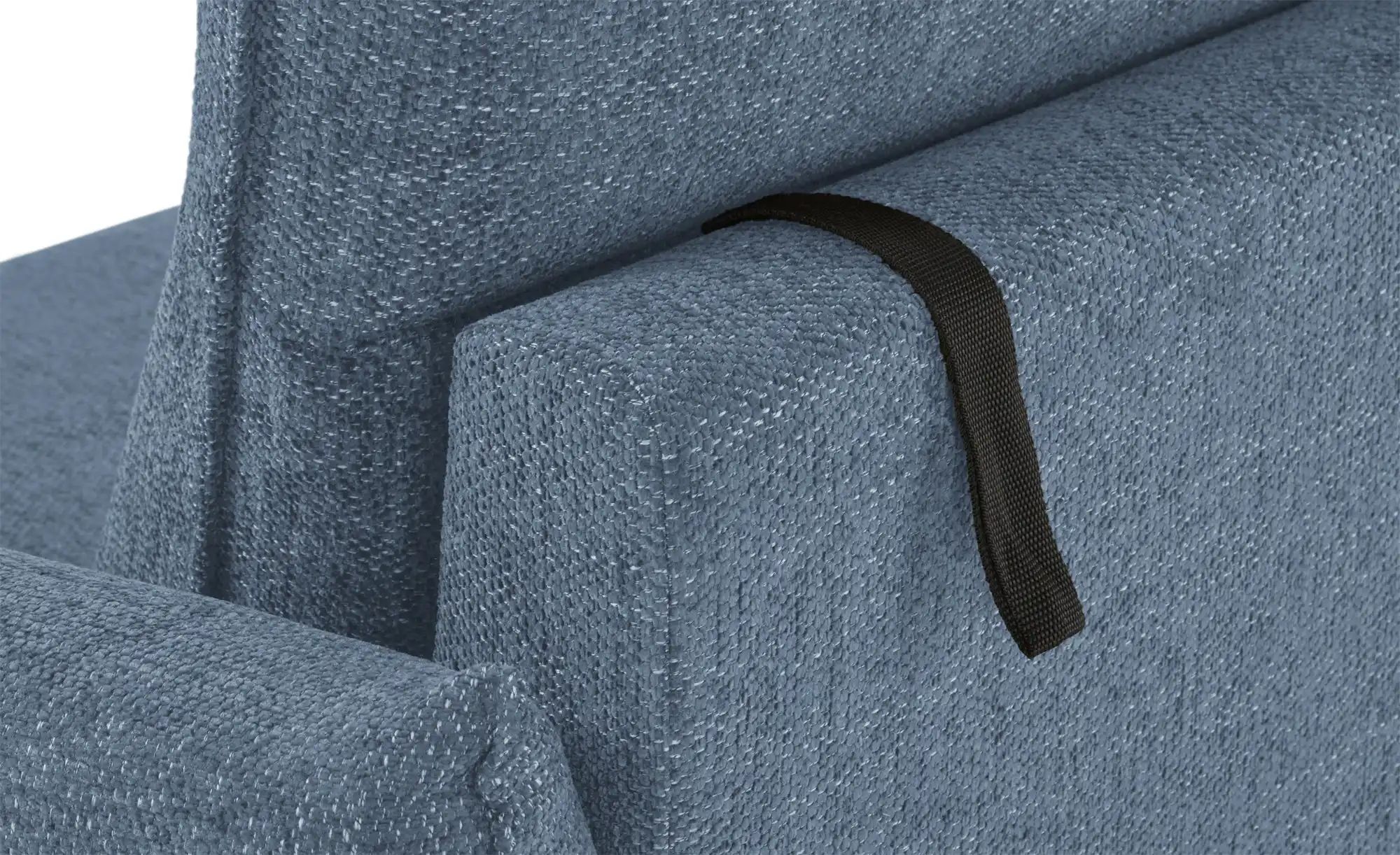 Thumbnail - smart Big Sofa mit Funktion  Linda ¦ blau ¦ Maße (cm): B: 204 H: 78 T: 101.0 Polstermöbel > Sofas > 2-Sitzer - Höffner