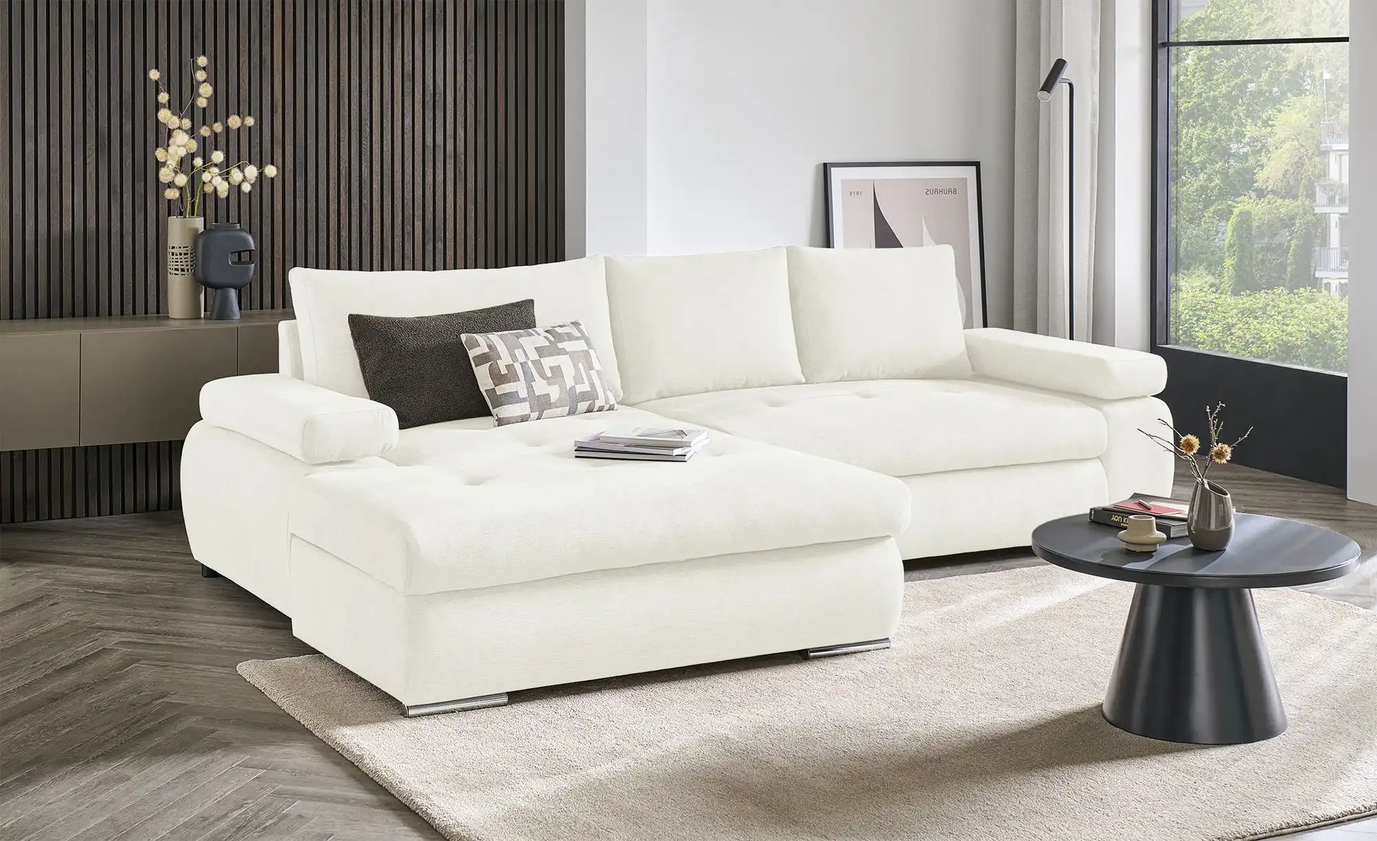 Thumbnail - smart Ecksofa Ibby ¦ creme ¦ Maße (cm): B: 294 H: 73 T: 173.0 Polstermöbel > Sofas > 3-Sitzer - Höffner