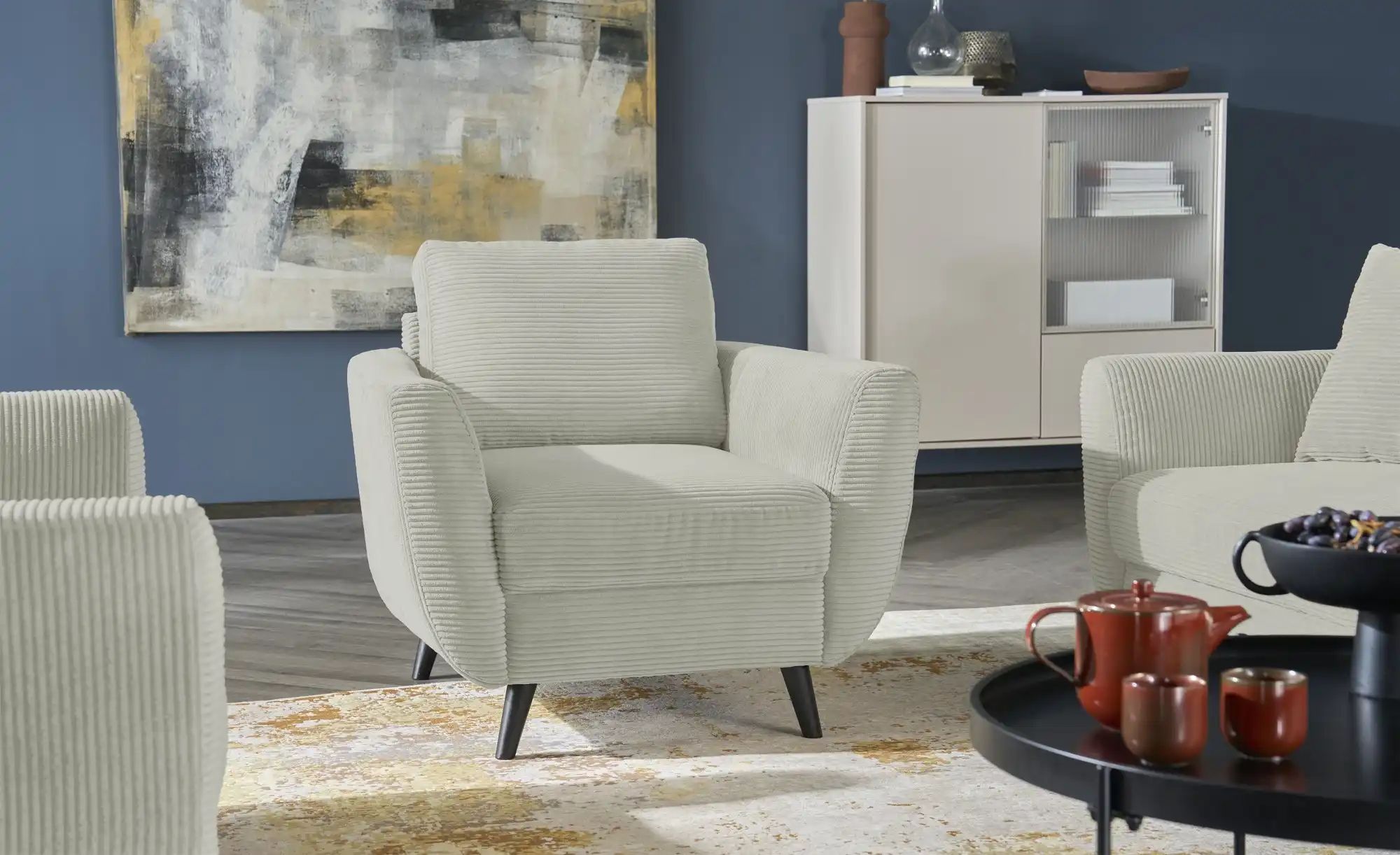 Thumbnail - smart Sessel  Wanja ¦ grau ¦ Maße (cm): B: 94 H: 90 T: 90.0 Polstermöbel > Sessel > Polstersessel - Höffner