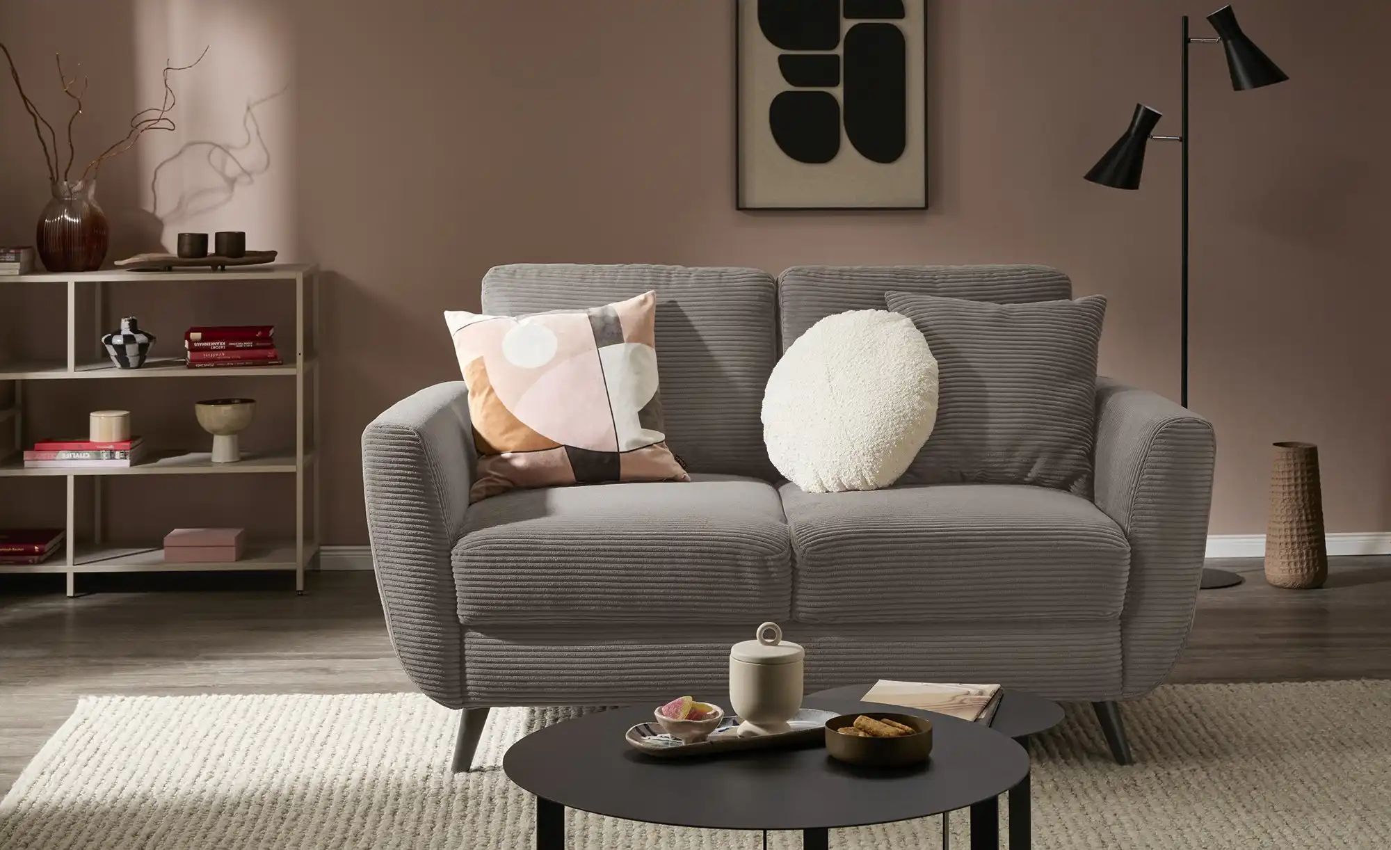 Thumbnail - smart Einzelsofa Wanja ¦ braun ¦ Maße (cm): B: 158 H: 90 T: 90.0 Polstermöbel > Sofas > 2-Sitzer - Höffner