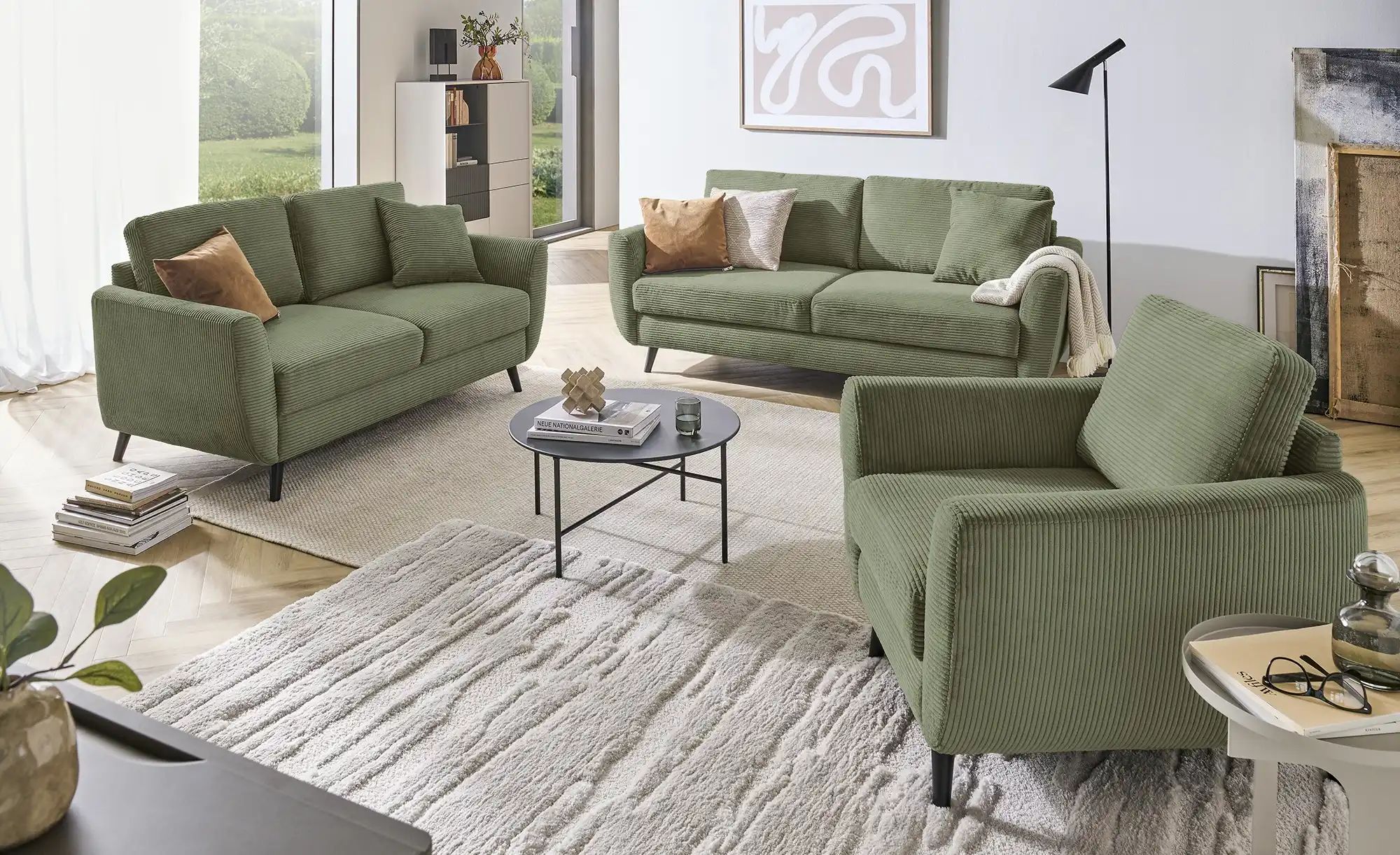 Thumbnail - smart Sessel  Wanja ¦ grün ¦ Maße (cm): B: 94 H: 90 T: 90.0 Polstermöbel > Sessel > Polstersessel - Höffner