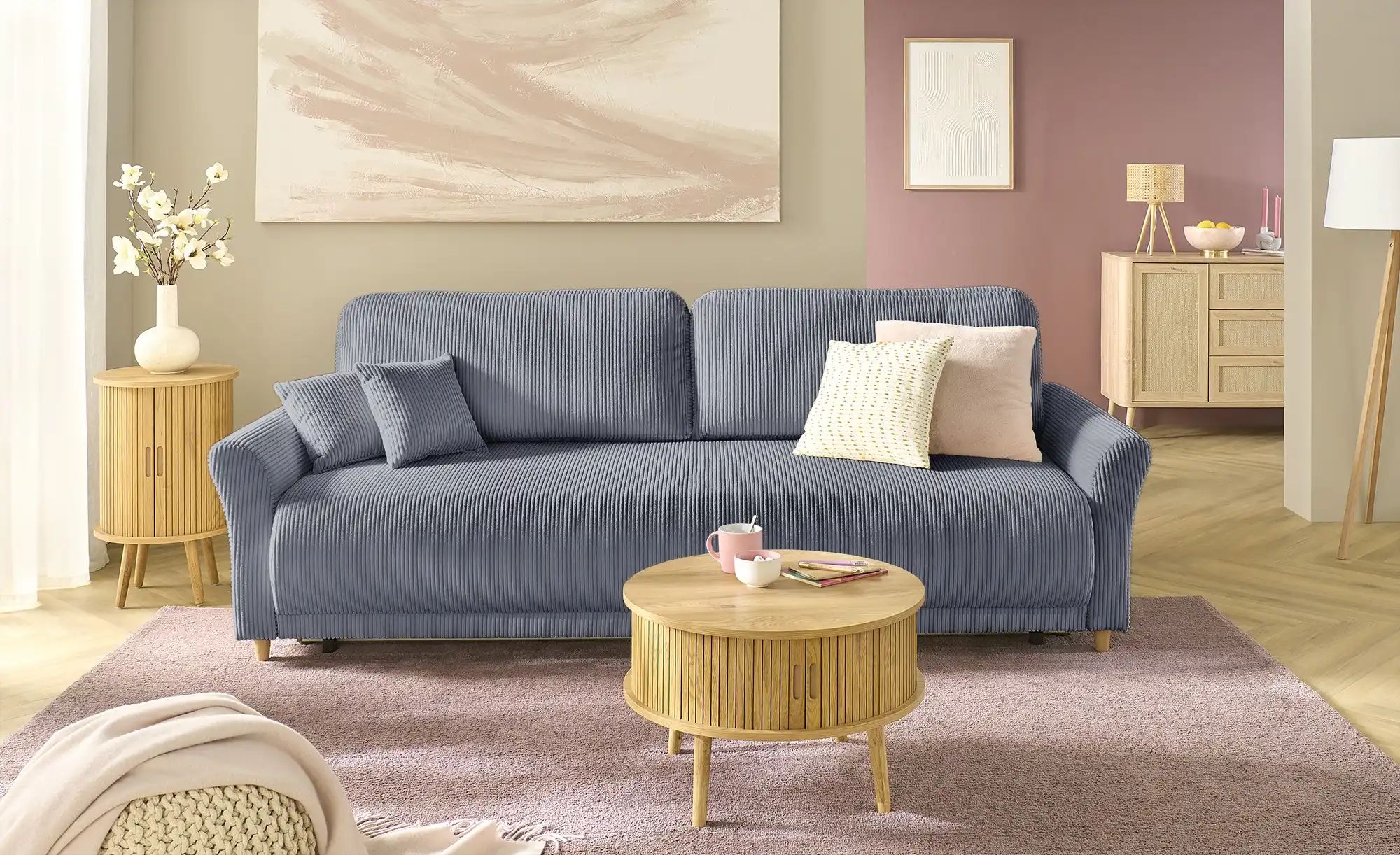 Big Sofa mit Funktion  Malyn II ¦ grau ¦ Maße (cm): B: 232 H: 88 T: 100.0 P günstig online kaufen