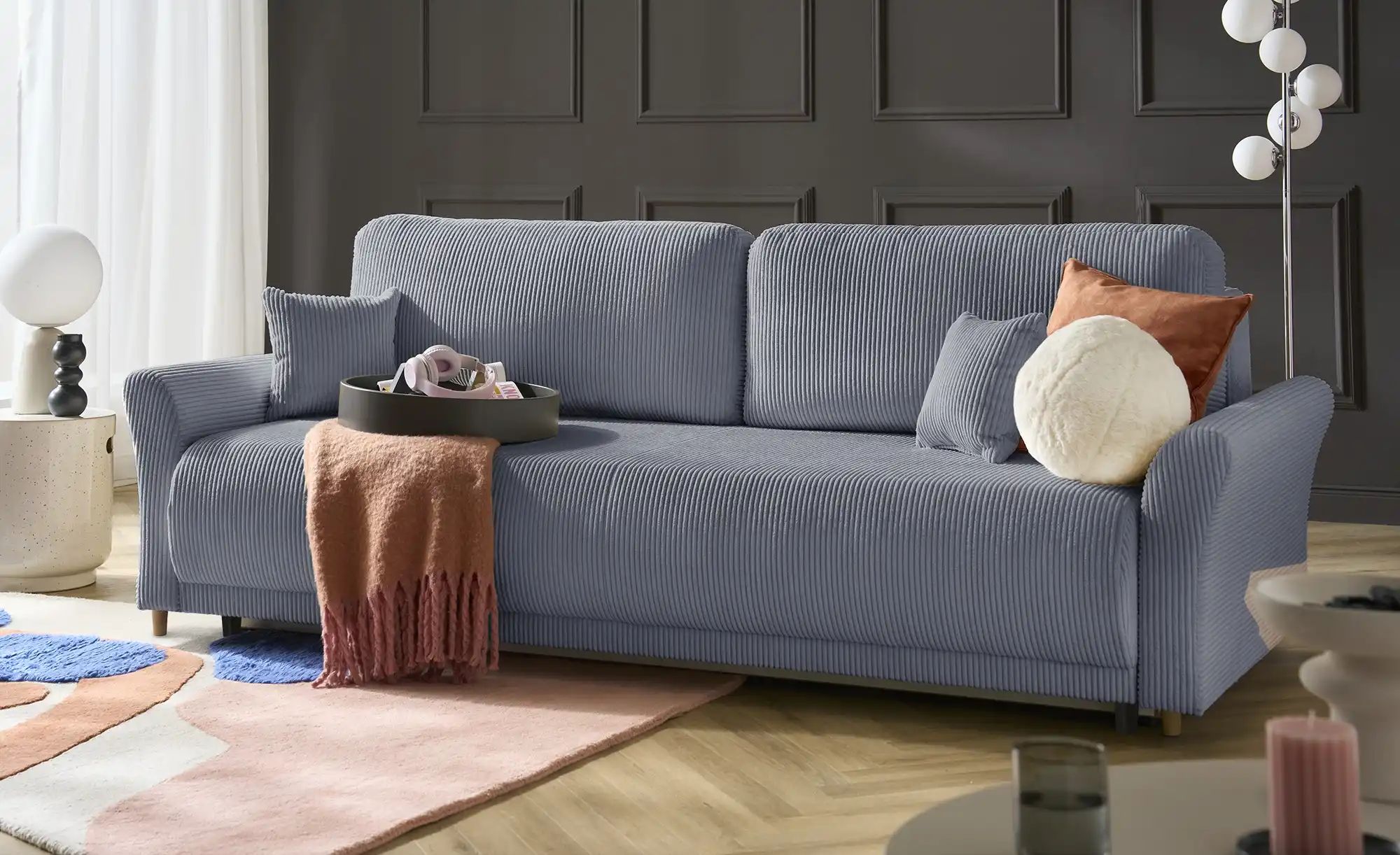 Thumbnail - Big Sofa mit Funktion Malyn II ¦ grau ¦ Maße (cm): B: 232 H: 88 T: 100.0 Polstermöbel > Sofas > 2-Sitzer - Höffner