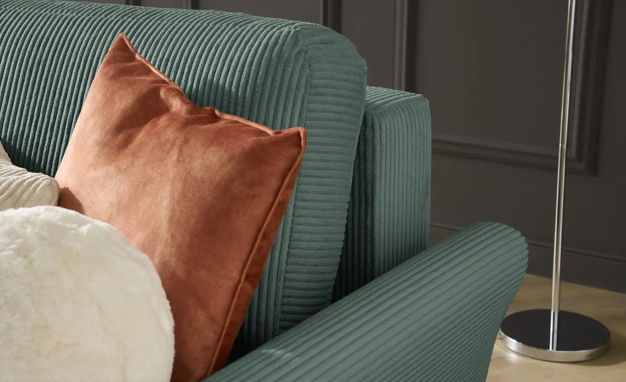 Thumbnail - Big Sofa mit Funktion  Malyn II ¦ grün ¦ Maße (cm): B: 232 H: 88 T: 100.0 Polstermöbel > Sofas > 2-Sitzer - Höffner