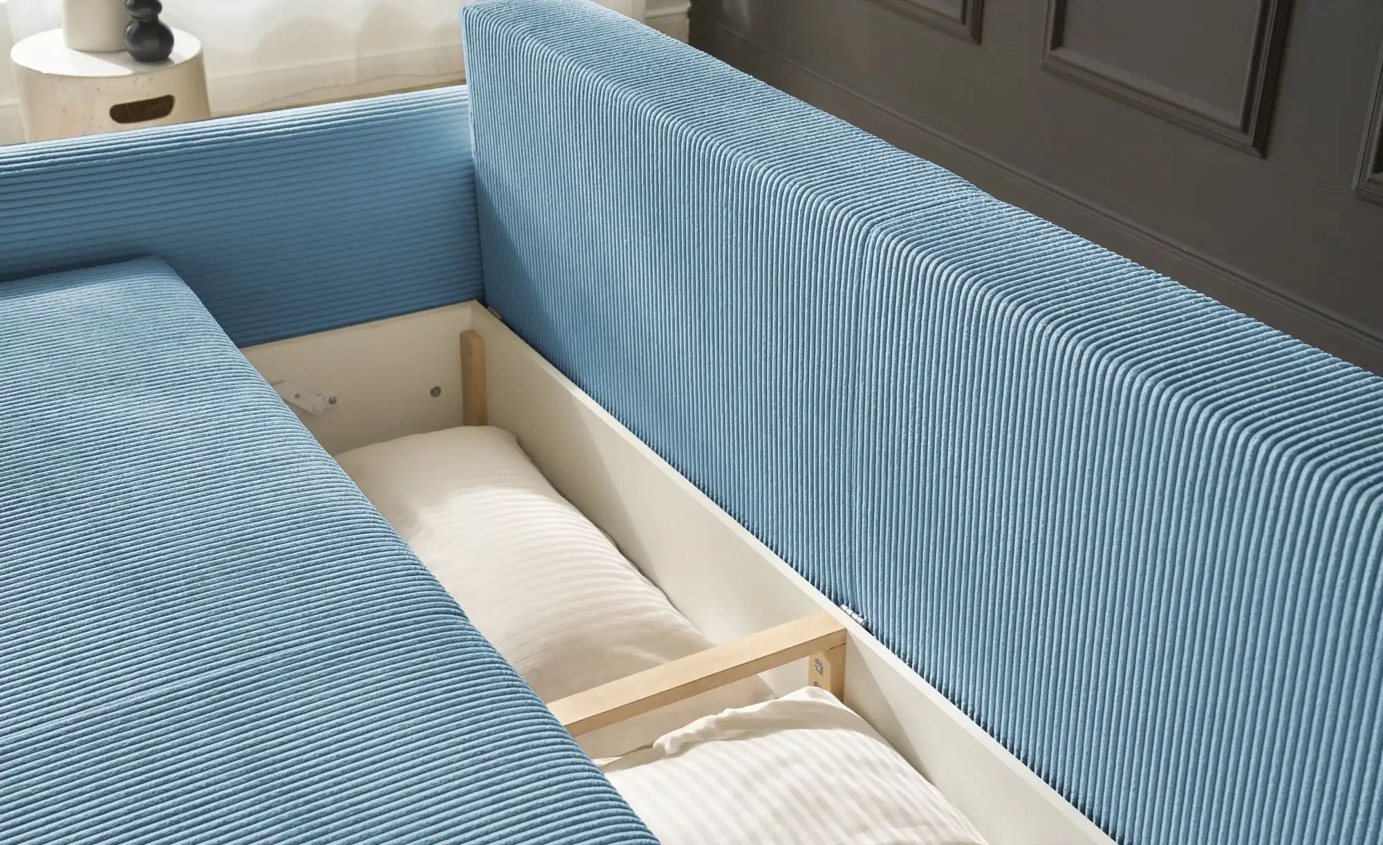 Thumbnail - Big Sofa mit Funktion  Malyn II ¦ türkis/petrol ¦ Maße (cm): B: 232 H: 88 T: 100.0 Polstermöbel > Sofas > 2-Sitzer - Höf...