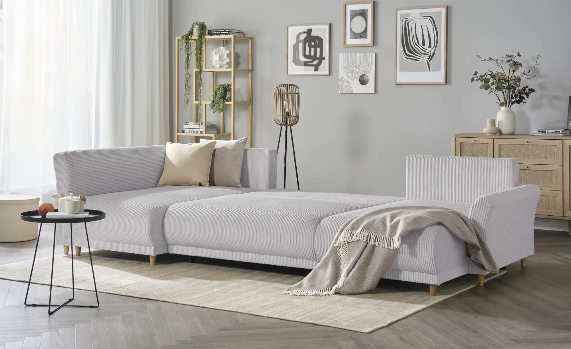 Thumbnail - Wohnlandschaft mit Funktion  Malyn II ¦ grau ¦ Maße (cm): B: 316 H: 90 T: 160.0 Polstermöbel > Sofas > Wohnlandschaften ...
