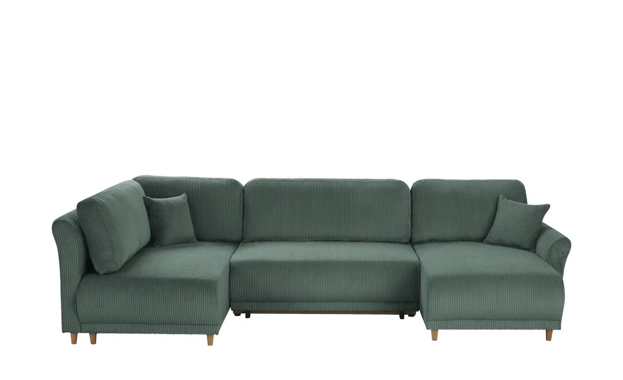 Wohnlandschaft mit Funktion  Malyn II ¦ grün ¦ Maße (cm): B: 316 H: 90 T: 1 günstig online kaufen