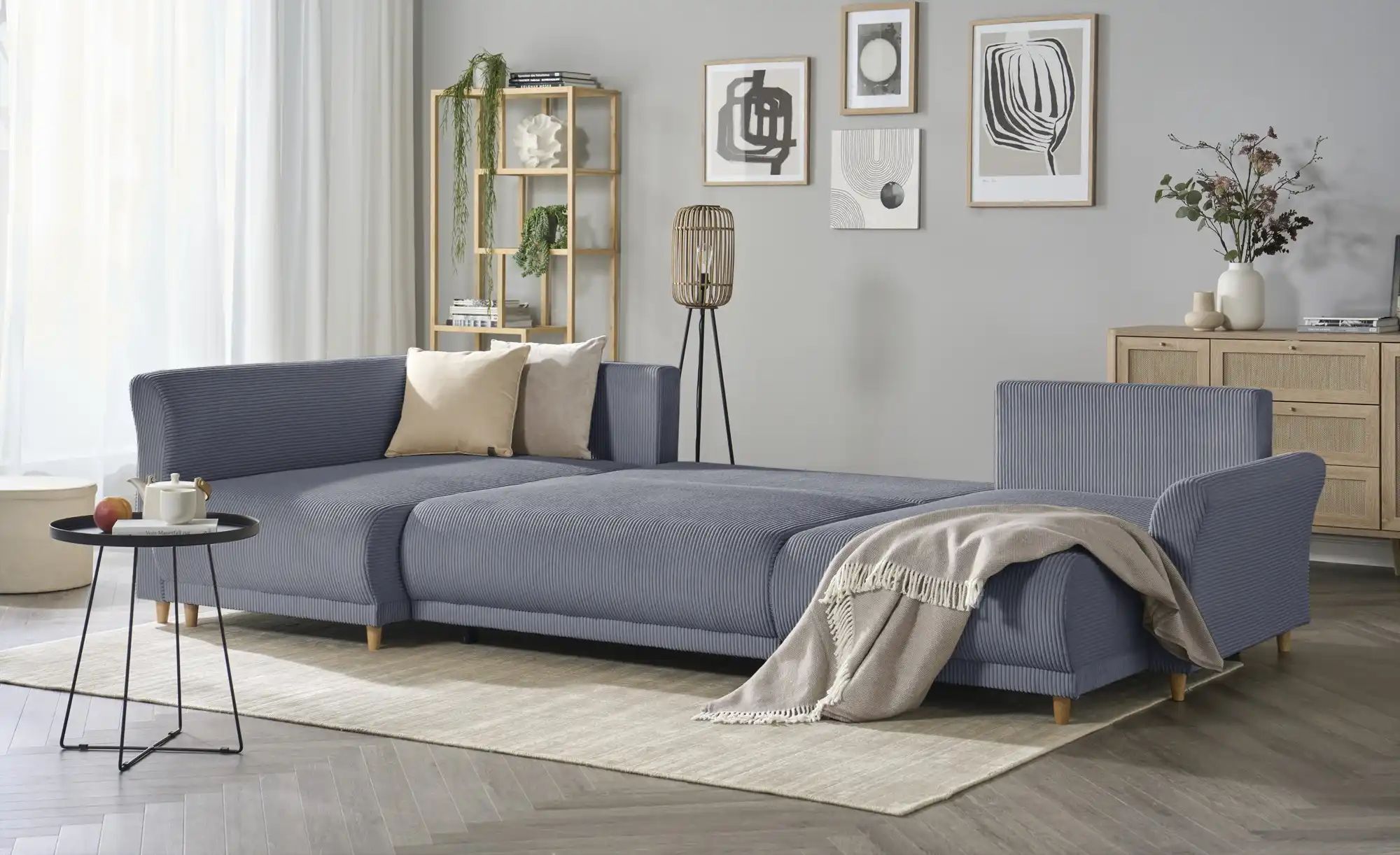 Wohnlandschaft mit Funktion  Malyn II ¦ grau ¦ Maße (cm): B: 316 H: 90 T: 1 günstig online kaufen