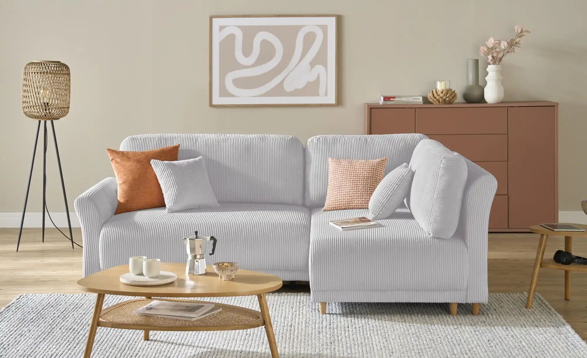Ecksofa  Malyn II ¦ beige ¦ Maße (cm): B: 238 H: 90 T: 160.0 Polstermöbel > günstig online kaufen