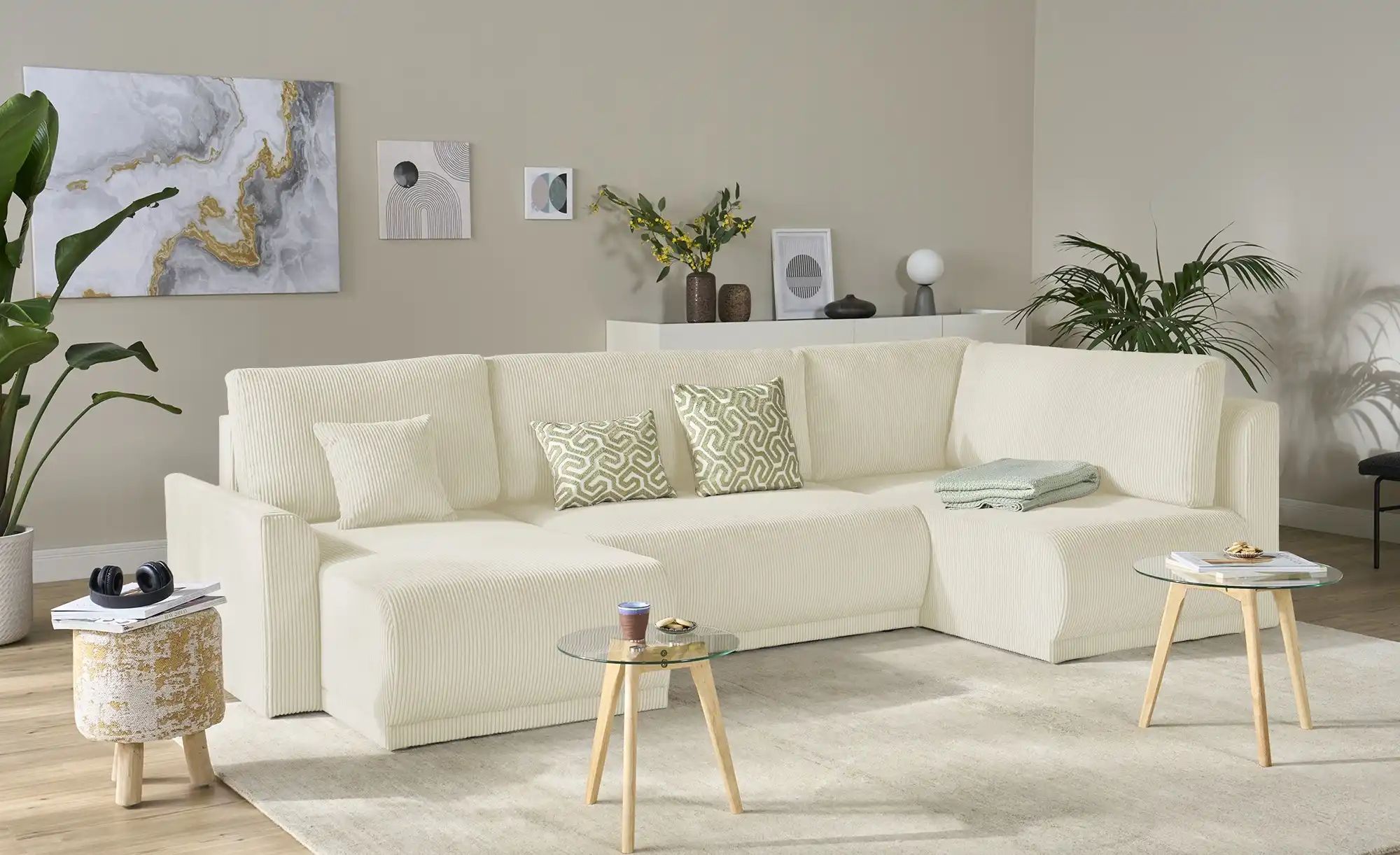 Thumbnail - Wohnlandschaft Malyn ¦ beige ¦ Maße (cm): B: 313 H: 90 T: 160.0 Polstermöbel > Sofas > Wohnlandschaften - Höffner