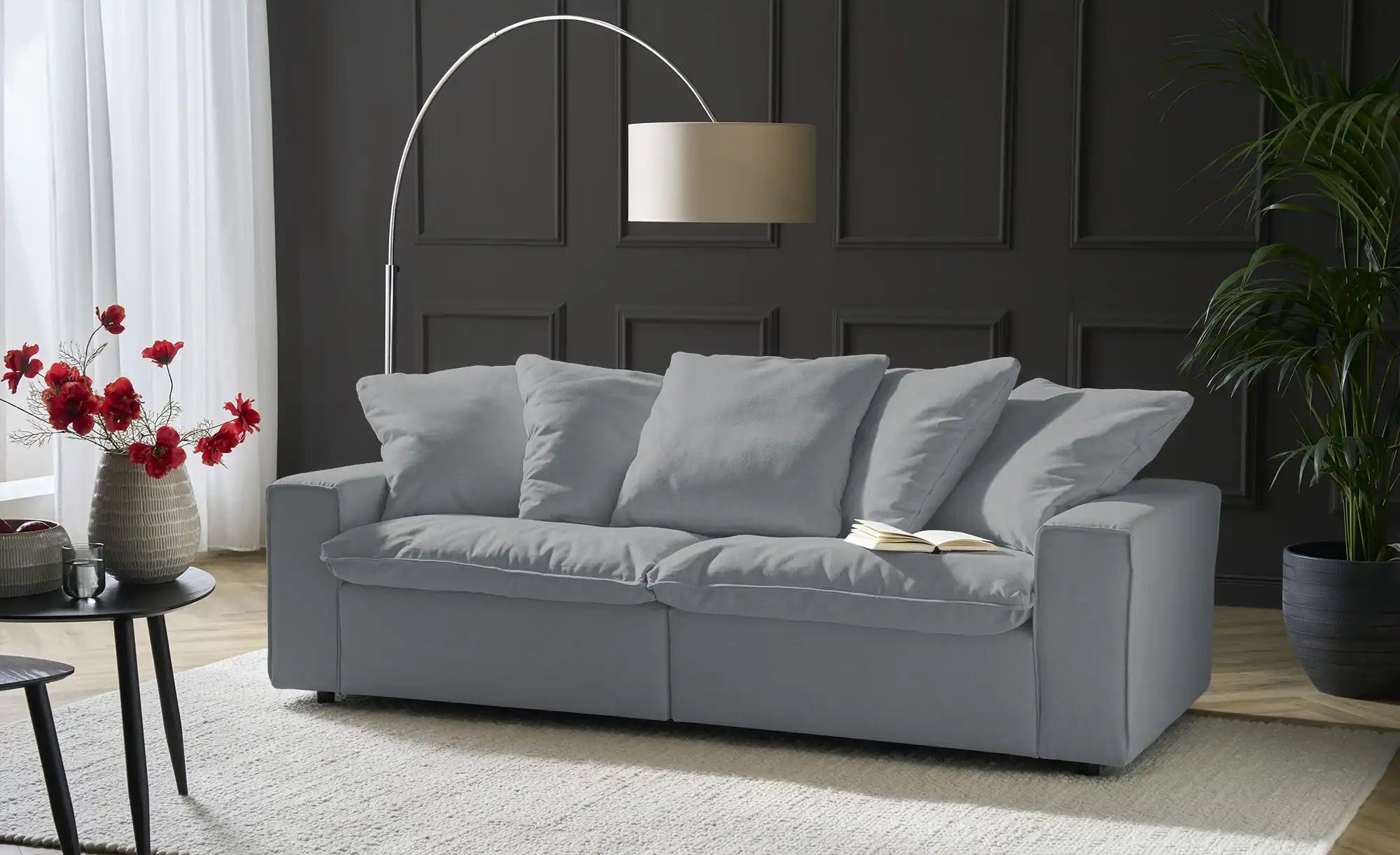 SOHO Big Sofa  Kini ¦ grau ¦ Maße (cm): B: 214 H: 85 T: 107.0 Polstermöbel günstig online kaufen