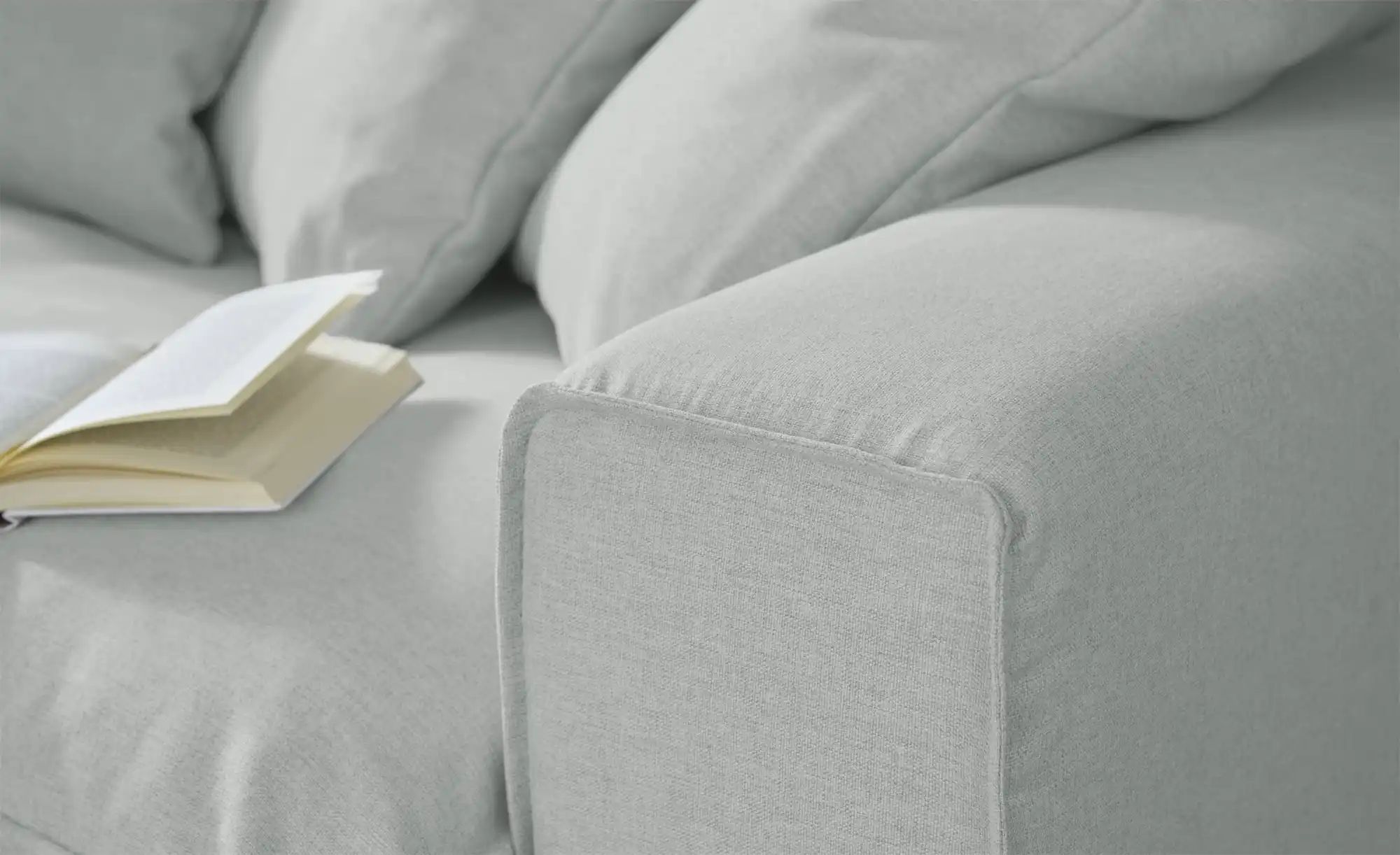 SOHO Big Sofa  Kini ¦ grau ¦ Maße (cm): B: 214 H: 85 T: 107.0 Polstermöbel günstig online kaufen