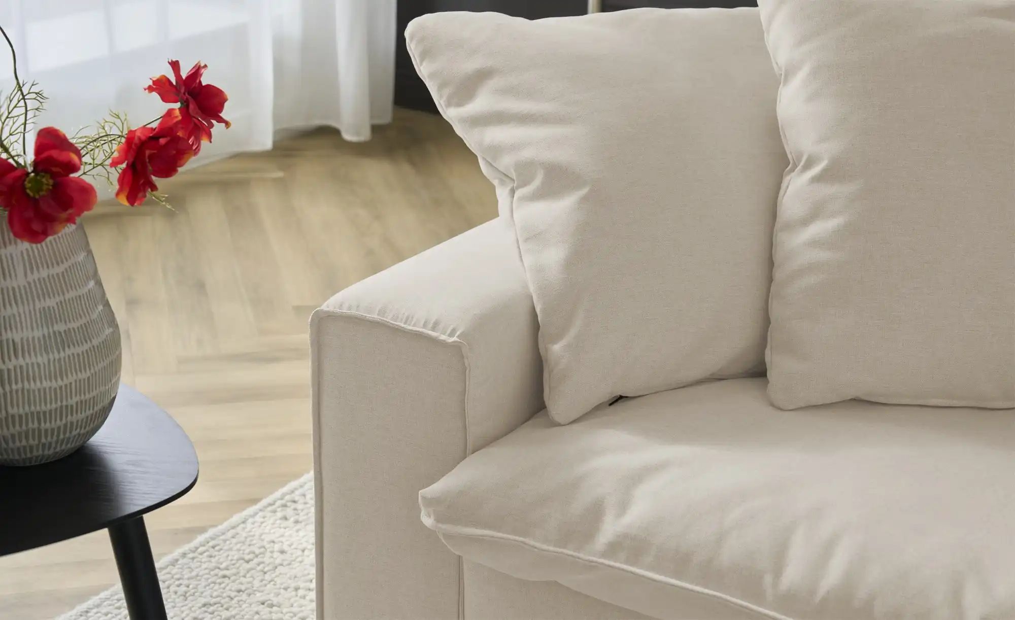 Thumbnail - SOHO Big Sofa  Kini ¦ beige ¦ Maße (cm): B: 214 H: 85 T: 107.0 Polstermöbel > Sofas > 2-Sitzer - Höffner