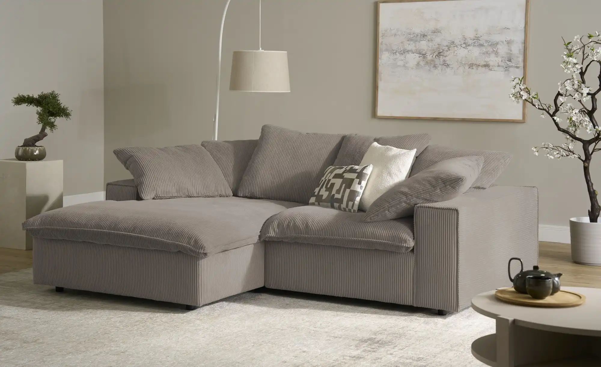 Thumbnail - SOHO Ecksofa  Kini ¦ braun ¦ Maße (cm): B: 230 H: 83 T: 180.0 Polstermöbel > Sofas > Ecksofas - Höffner