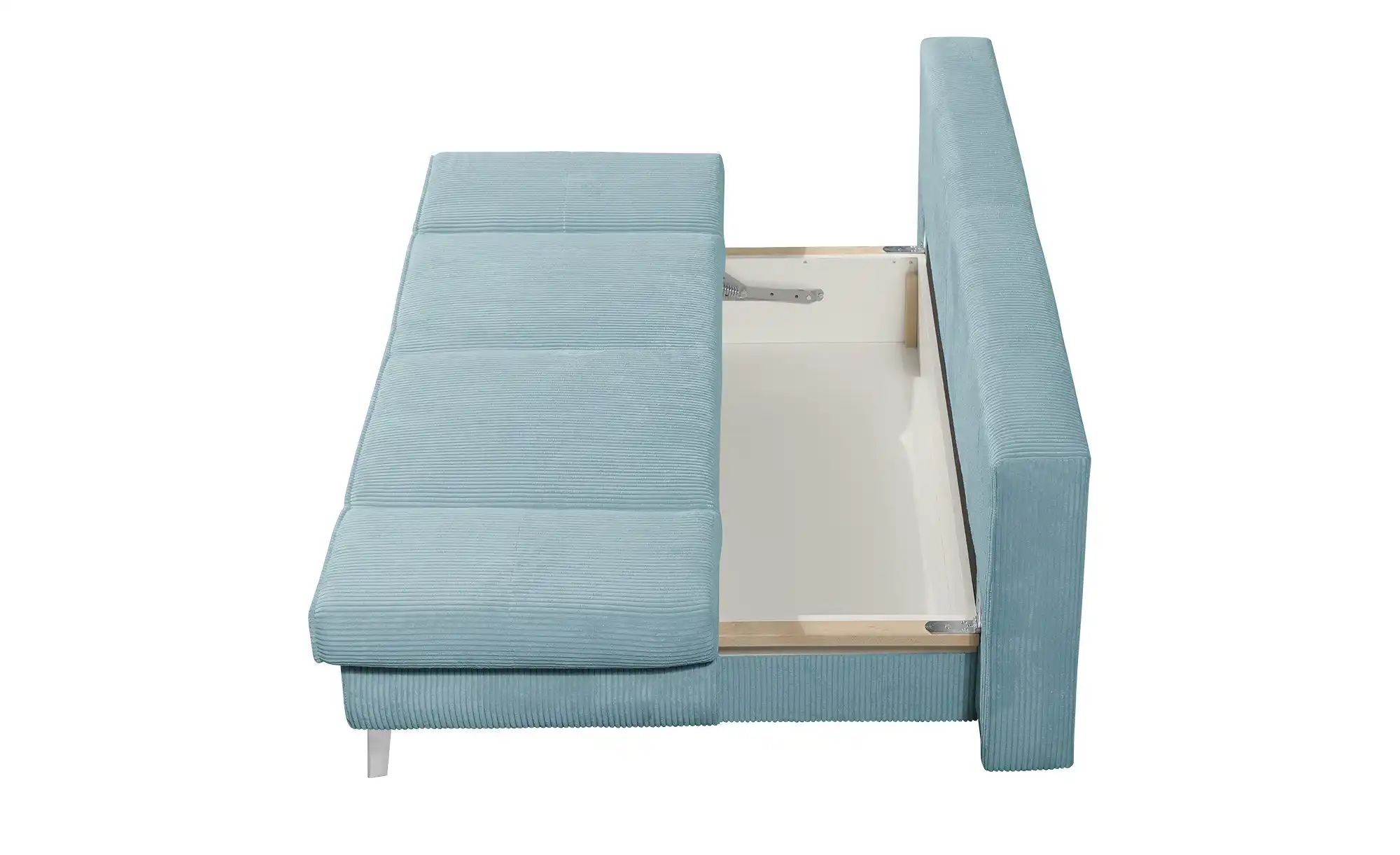 Thumbnail - Schlafsofa mit Bettkasten Sidney ¦ türkis/petrol ¦ Maße (cm): B: 200 H: 85 T: 90.0 Polstermöbel > Sofas > 2-Sitzer - Höf...