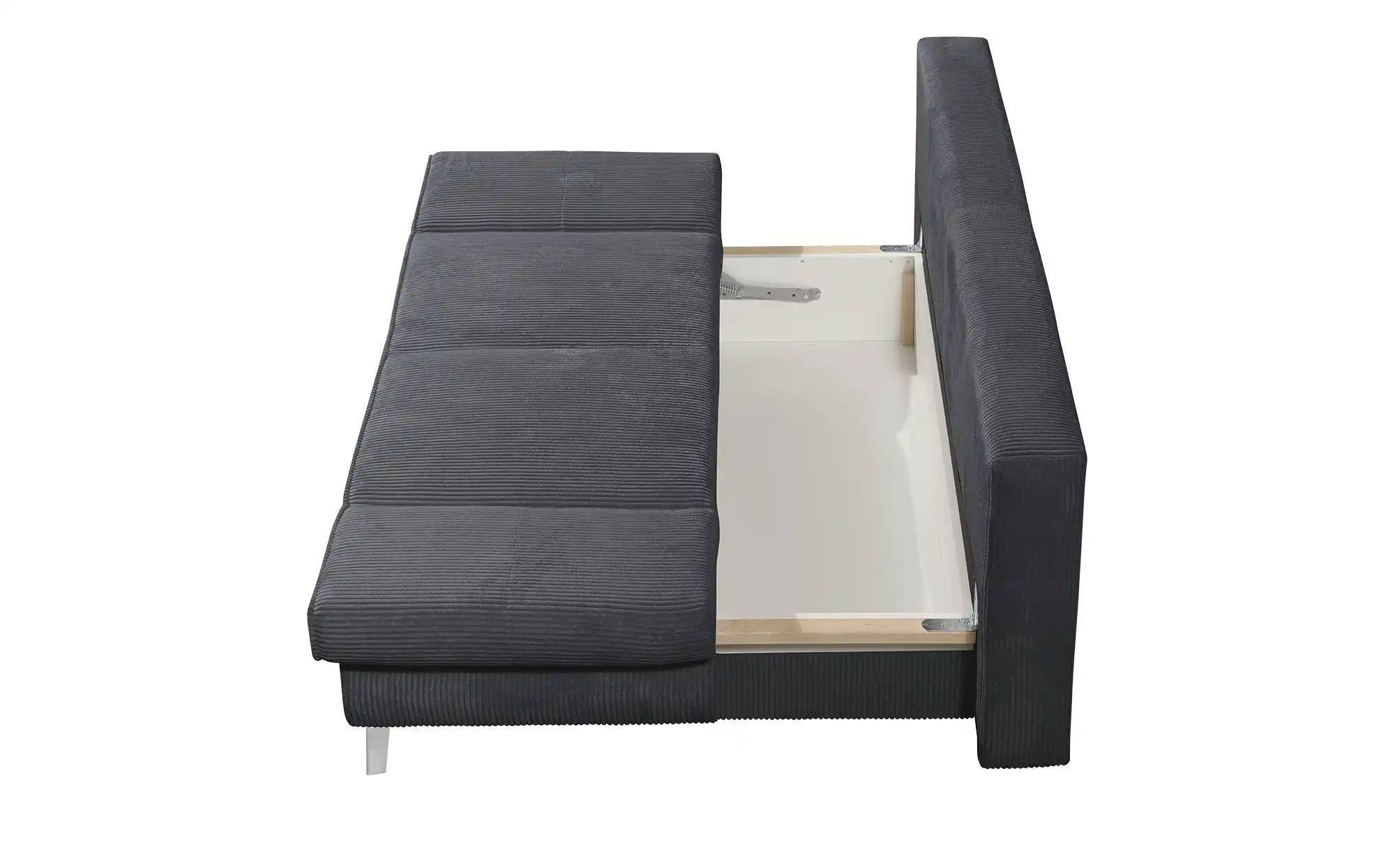 Thumbnail - Schlafsofa mit Bettkasten Sidney ¦ grau ¦ Maße (cm): B: 200 H: 85 T: 90.0 Polstermöbel > Sofas > 2-Sitzer - Höffner