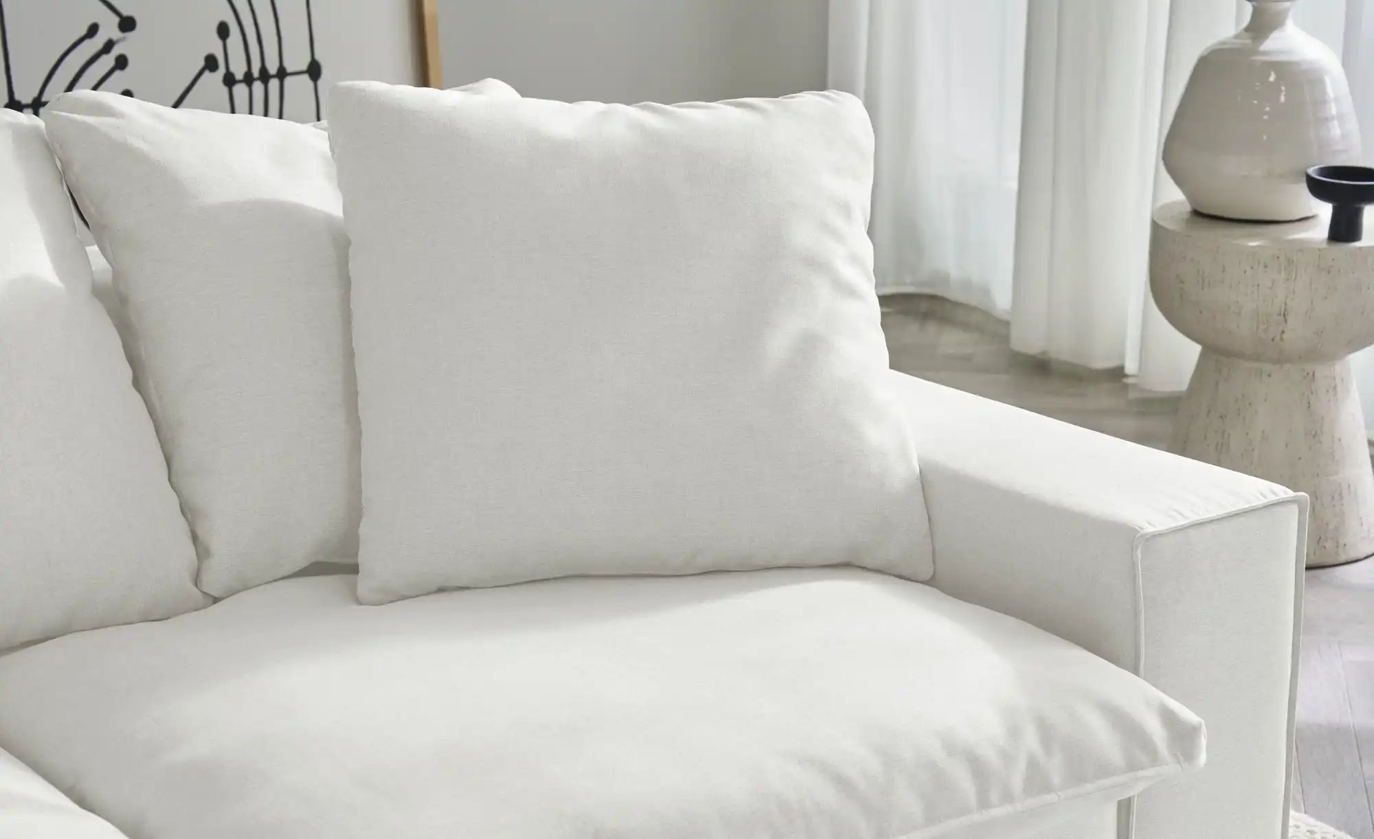 SOHO Ecksofa  Kini ¦ weiß ¦ Maße (cm): B: 230 H: 83 T: 180.0 Polstermöbel > günstig online kaufen