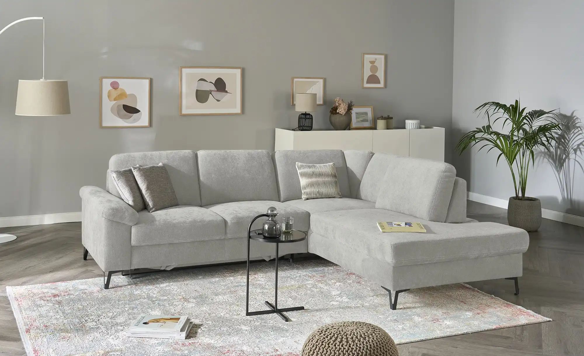 Ecksofa  Coco ¦ grau ¦ Maße (cm): B: 283 H: 89 T: 210.0 Polstermöbel > Sofa günstig online kaufen