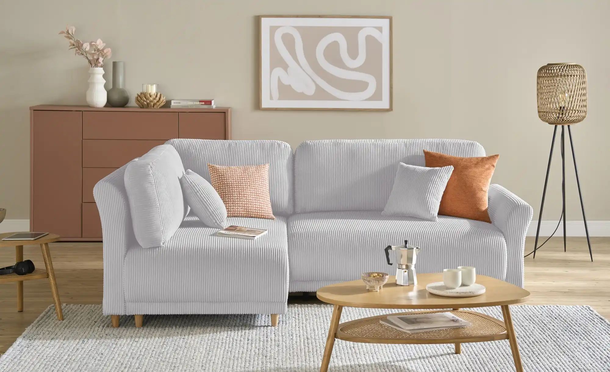 Ecksofa  Malyn II ¦ beige ¦ Maße (cm): B: 238 H: 90 T: 160.0 Polstermöbel > günstig online kaufen