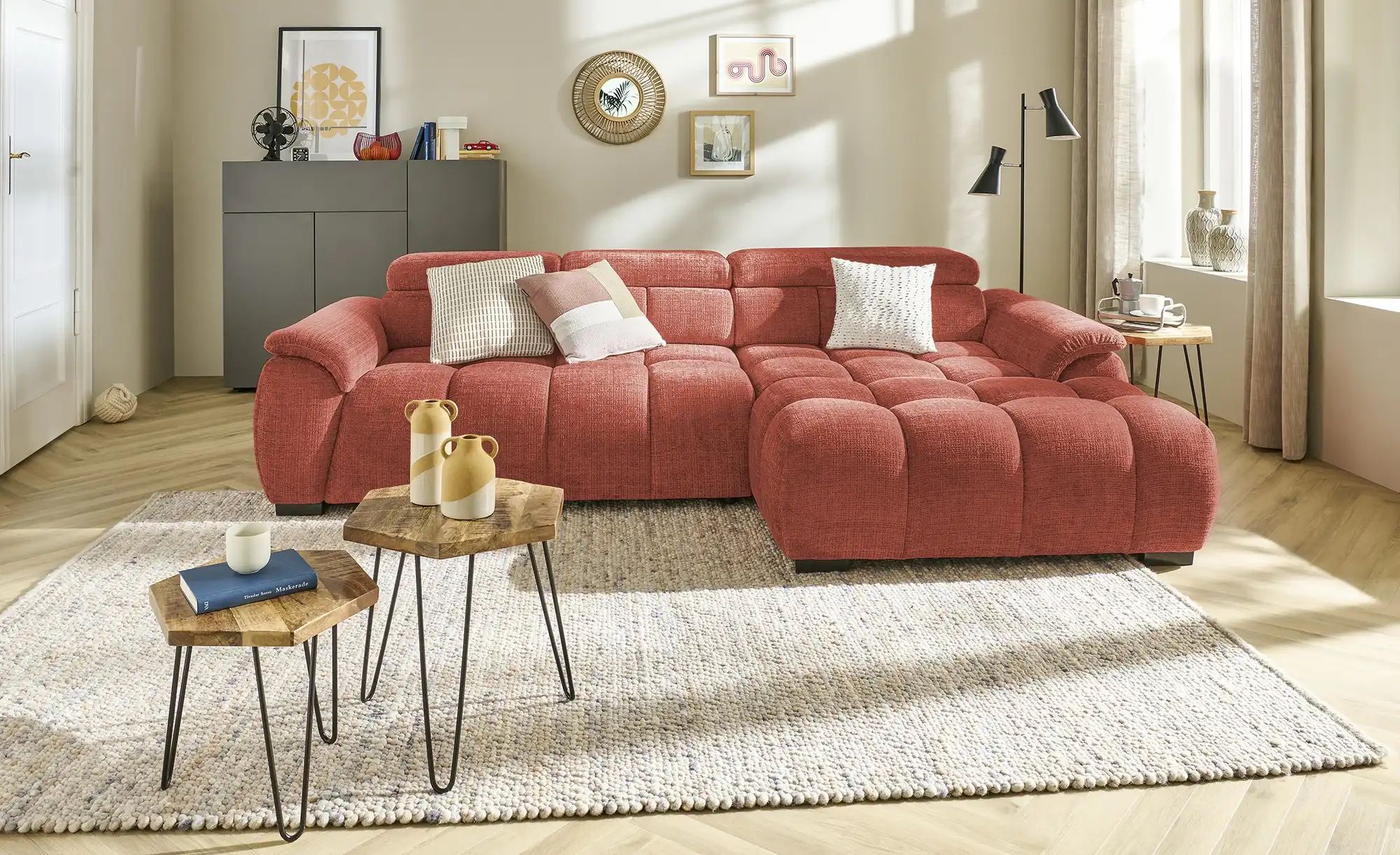 switch Ecksofa  Alvin ¦ orange ¦ Maße (cm): B: 284 H: 97 T: 168.0 Polstermö günstig online kaufen