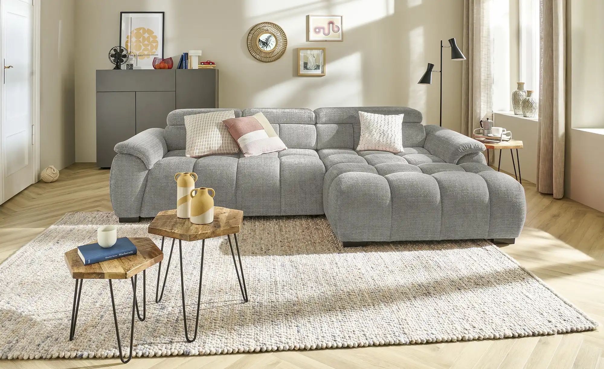 switch Ecksofa  Alvin ¦ grau ¦ Maße (cm): B: 284 H: 97 T: 168.0 Polstermöbe günstig online kaufen