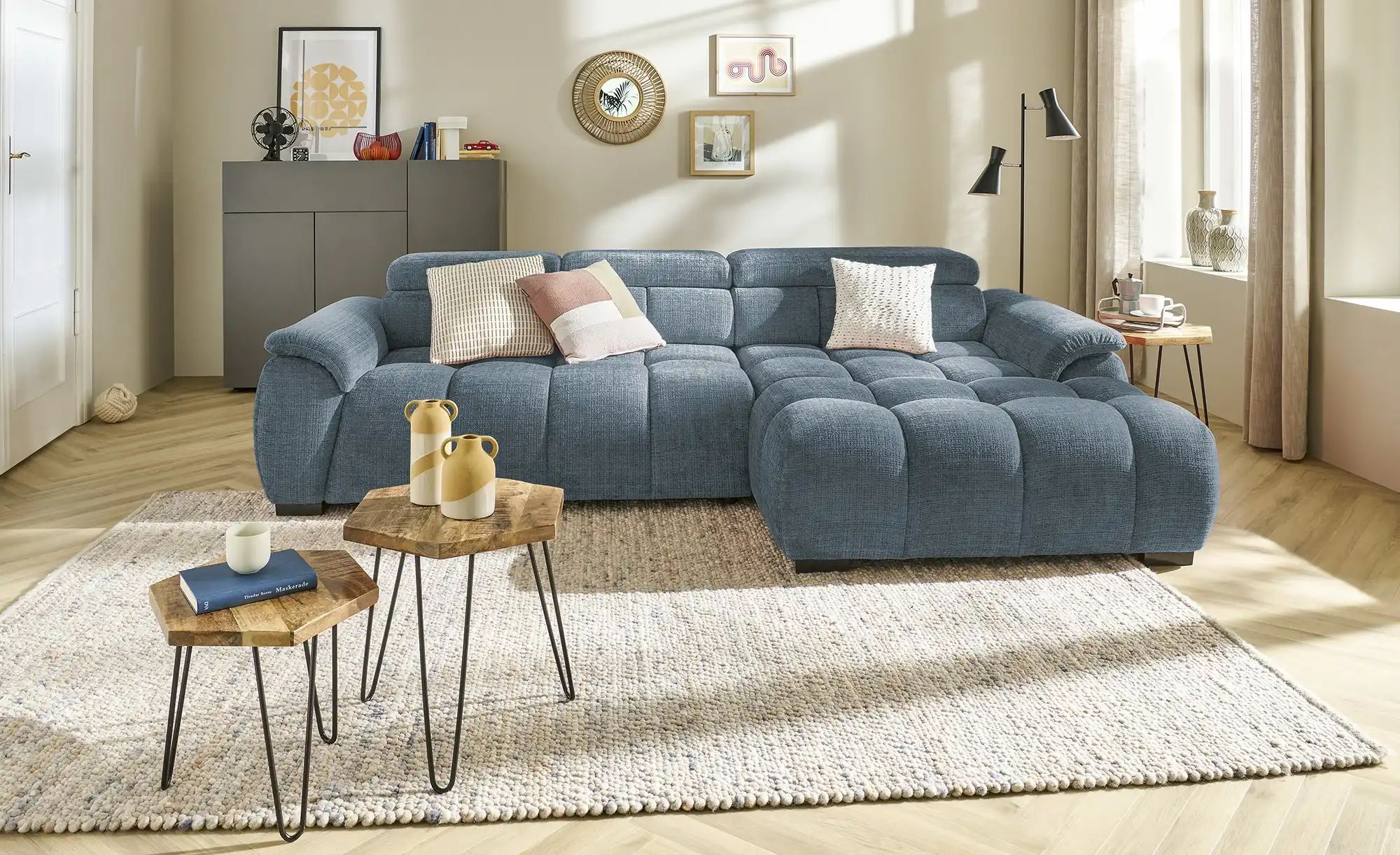 switch Ecksofa  Alvin ¦ blau ¦ Maße (cm): B: 284 H: 97 T: 168.0 Polstermöbe günstig online kaufen